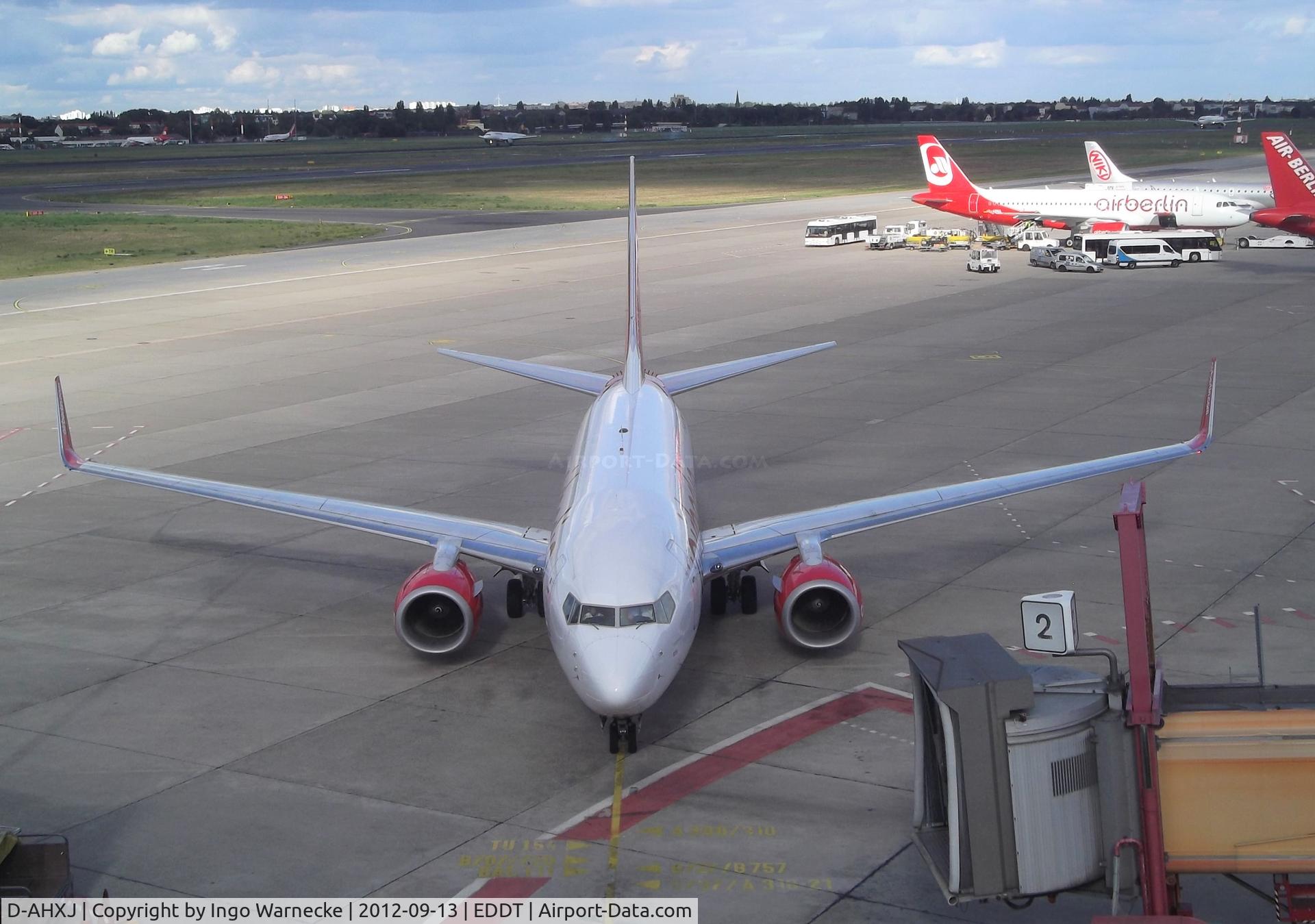 D-AHXJ, 2008 Boeing 737-7Q8 C/N 35277, Boeing 737-7QB of airberlin at Berlin-Tegel airport