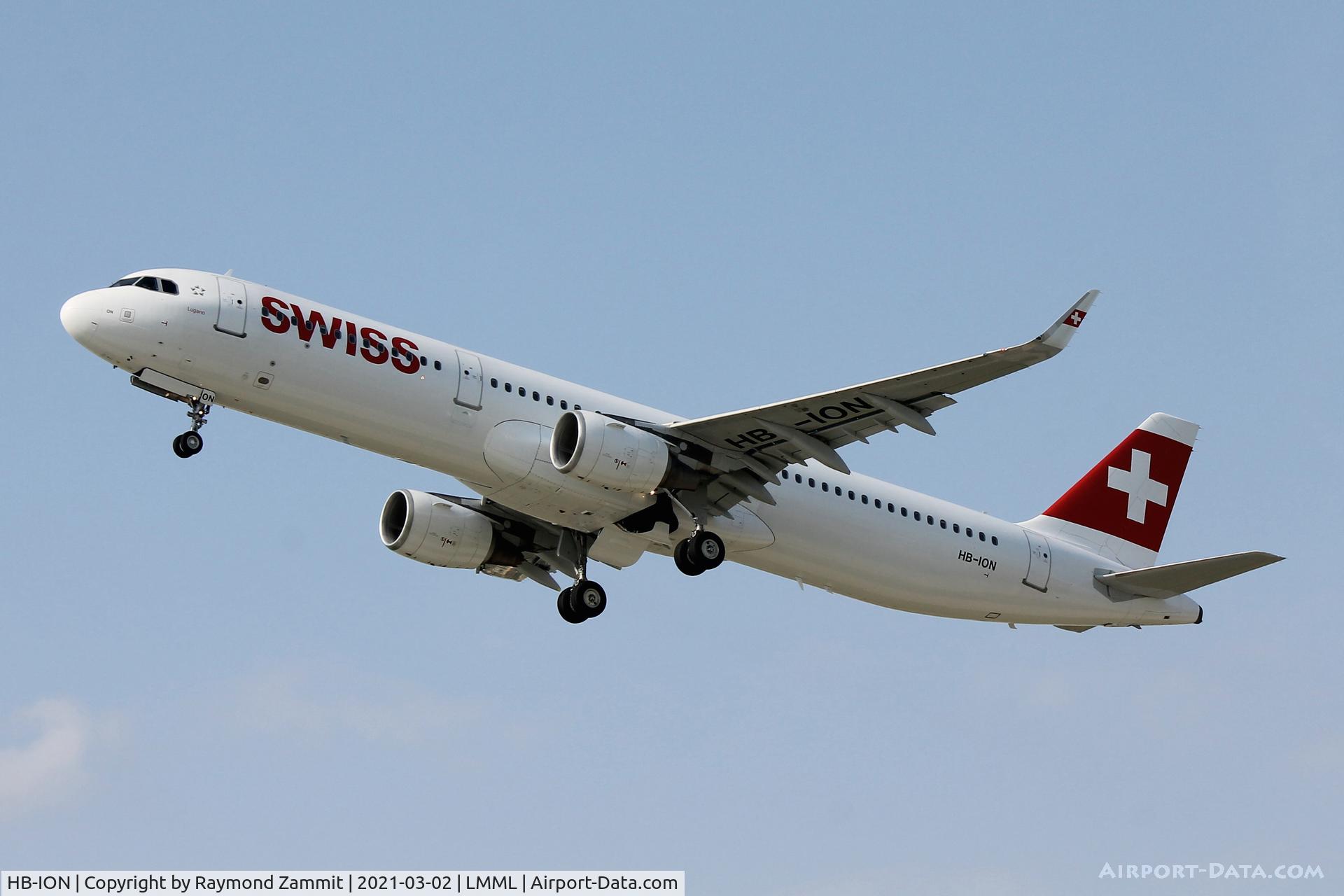 HB-ION, 2013 Airbus A321-212 C/N 5567, A321 HB-ION Swiss