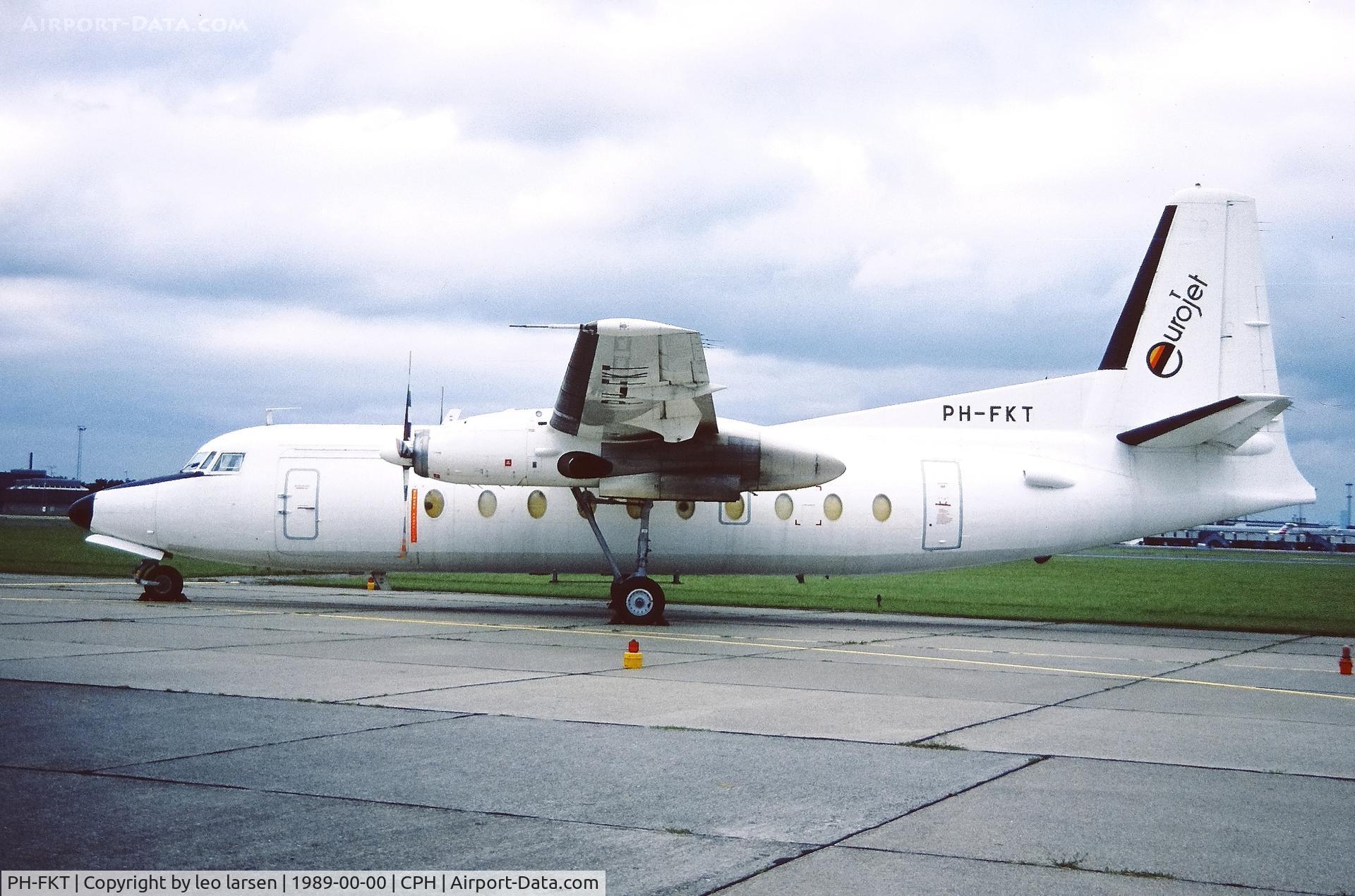 PH-FKT, 1967 Fokker F.27-600 Friendship C/N 10323, Copenhagen 1989