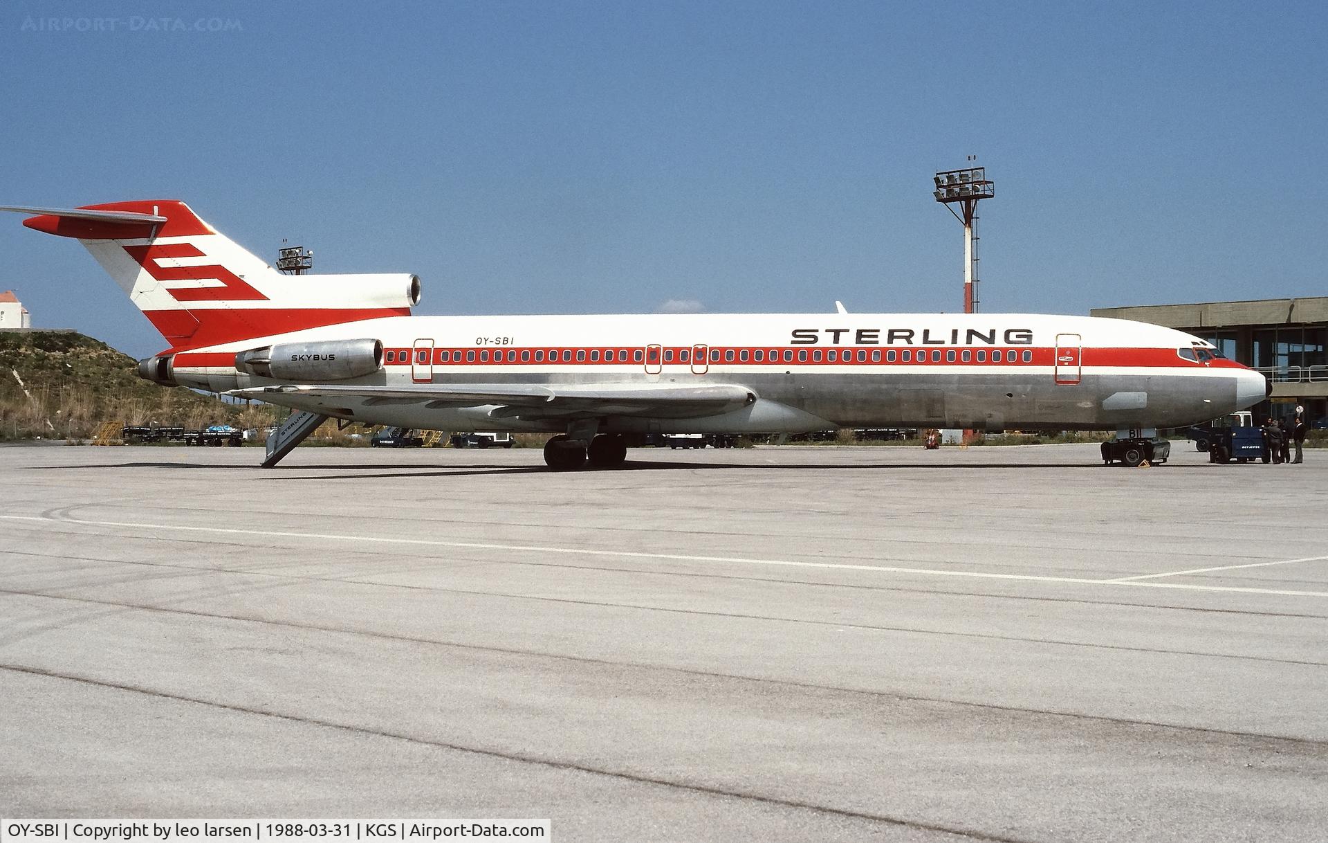 OY-SBI, 1983 Boeing 727-270 C/N 23052, Kos 31.3.1988