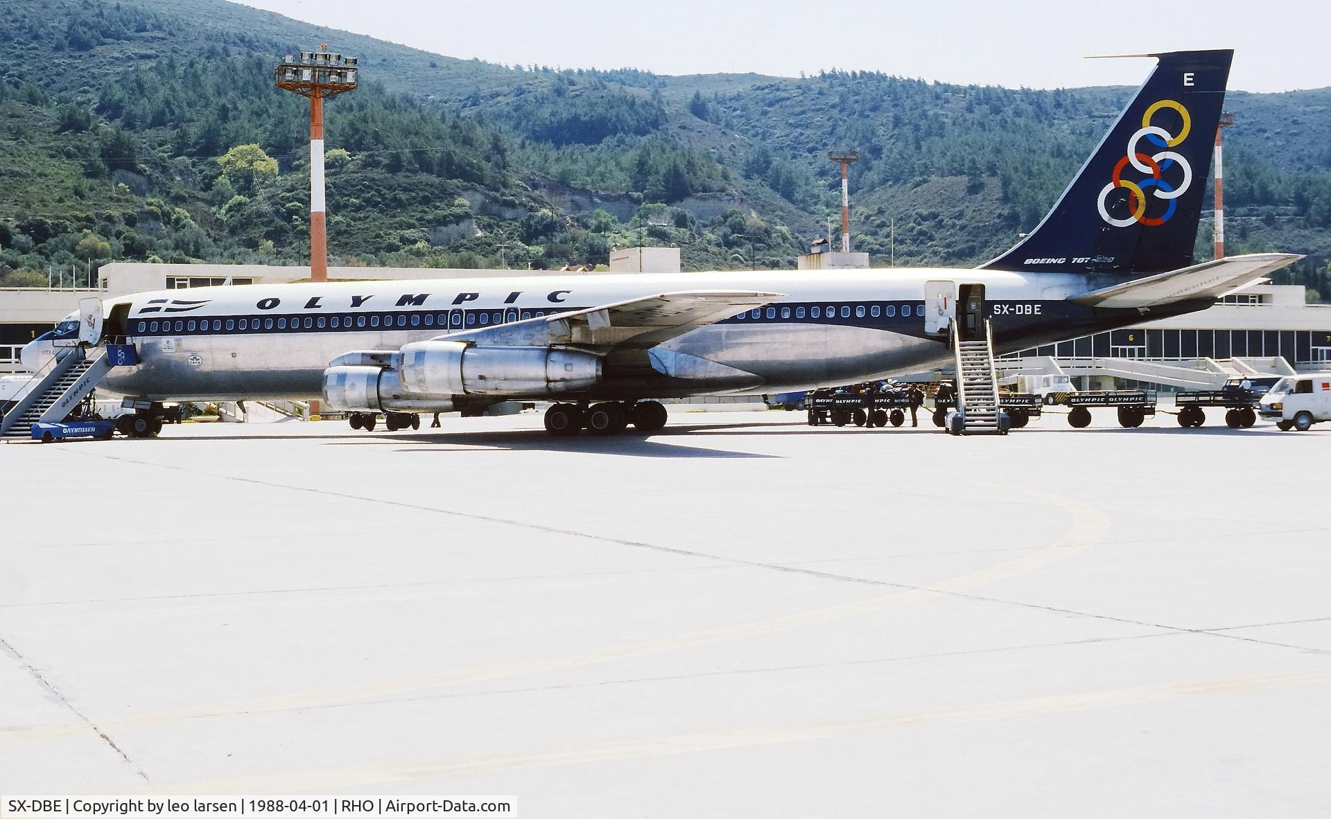SX-DBE, 1968 Boeing 707-384B C/N 20035, Rhodos 1.4.1988