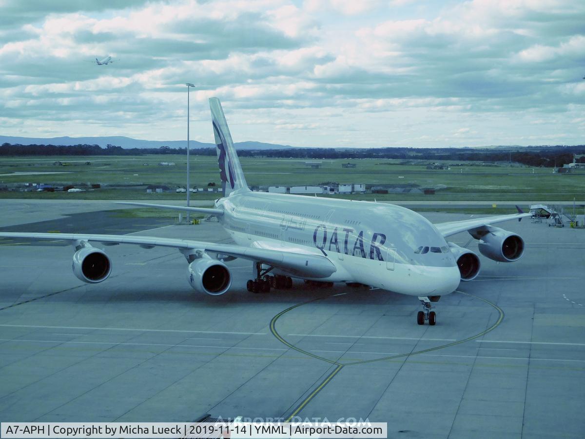 A7-APH, 2016 Airbus A380-861 C/N 197, At Tullamarine