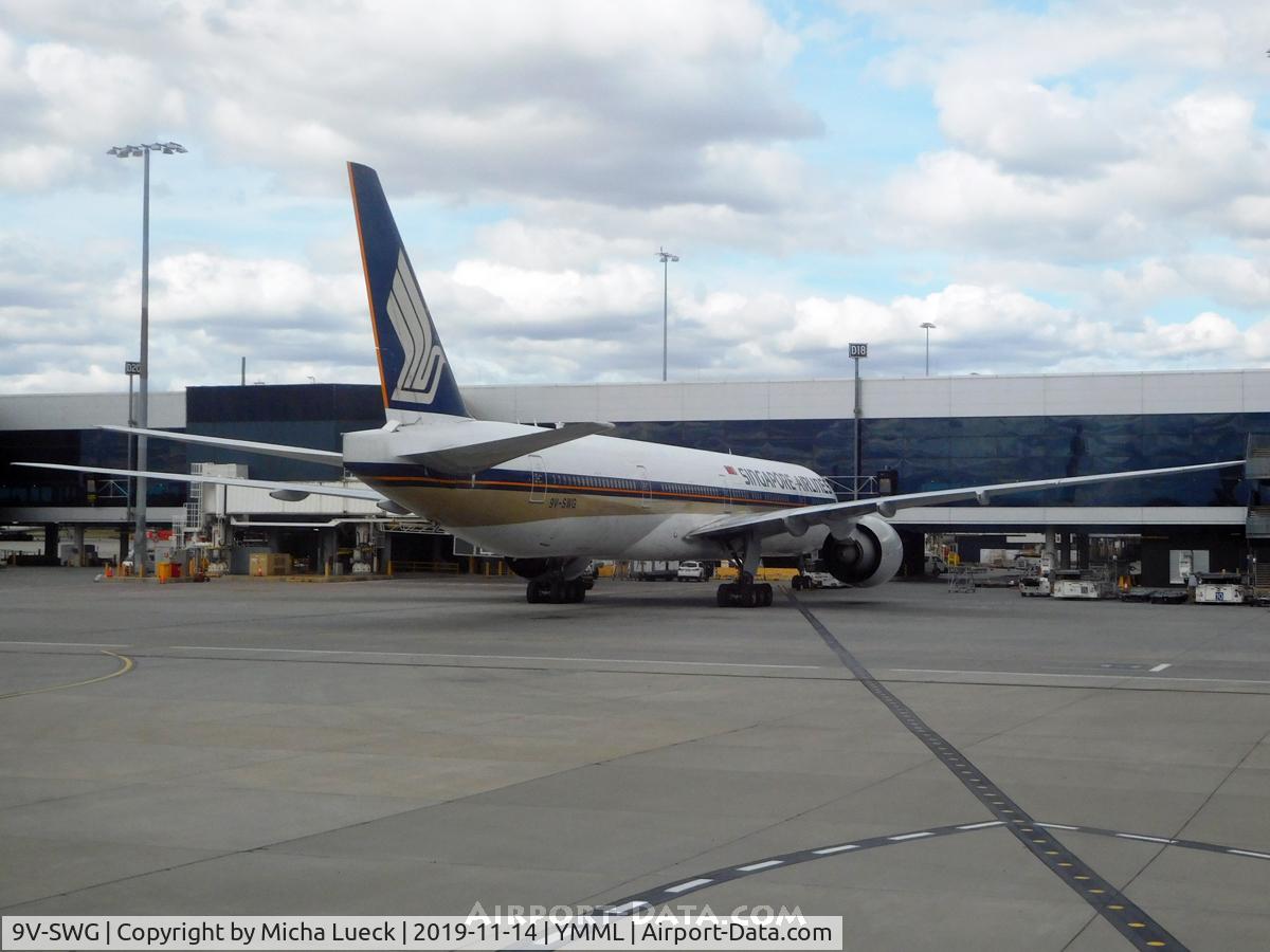 9V-SWG, 2006 Boeing 777-312/ER C/N 34572, At Tullamarine