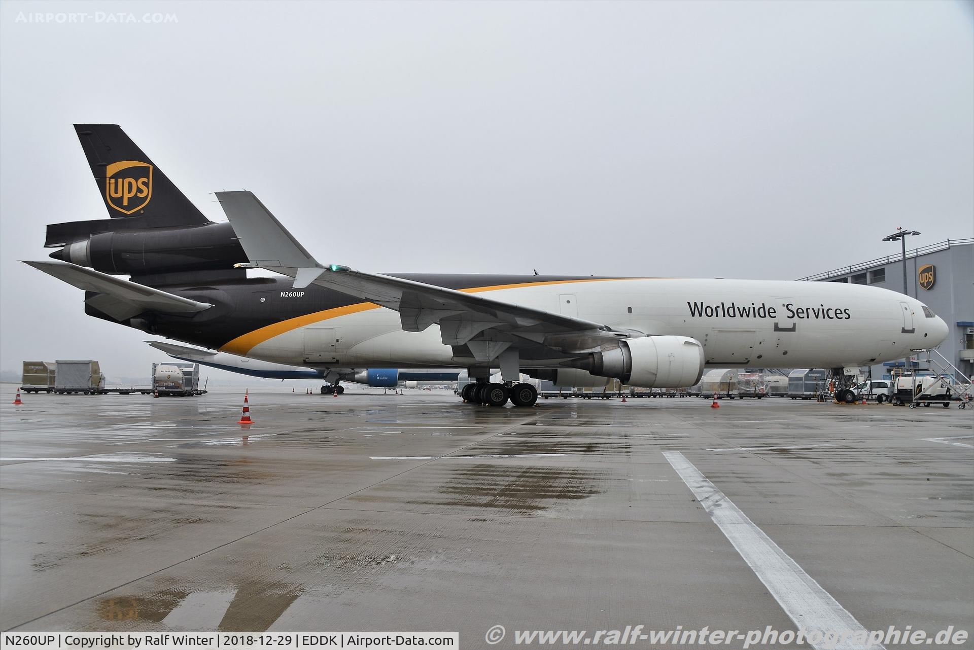 N260UP, 1992 McDonnell Douglas MD-11F C/N 48418, McDonnell Douglas MD-11F - 5X UPS United Parcel Service - 48418 - N260UP - 29.12.2018 - CGN