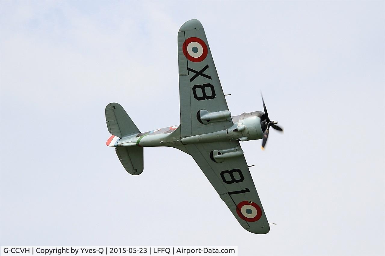 G-CCVH, 1939 Curtiss H-75A-1 C/N 12881, Curtiss H-75A-1, On display, La Ferté-Alais airfield (LFFQ) Airshow 2015