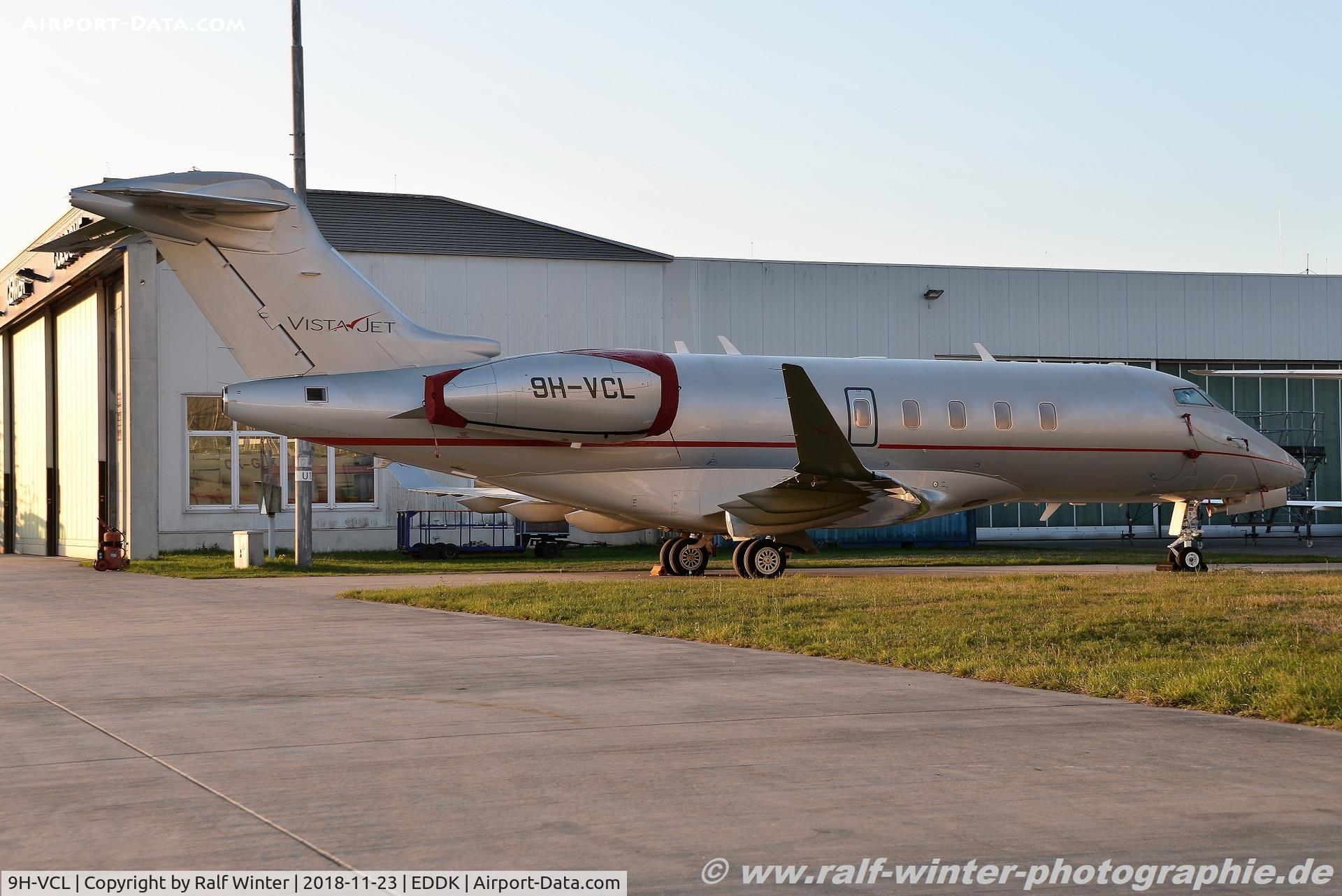 9H-VCL, 2015 Bombardier Challenger 300 (BD-100-1A10) C/N 20606, Bombardier BD-100-1A10 Challenger 350 - VJT VistaJet - 20606 - 9H-VCL - 23.11.2018 - CGN