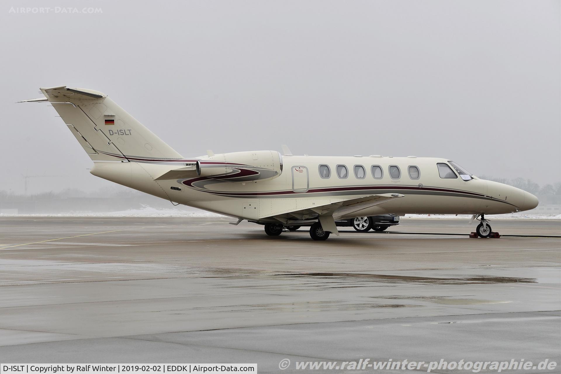 D-ISLT, 2008 Cessna 525A Citation CJ 2+ C/N 525A-0427, Cessna 525A CitationJet CJ2+ - 7E AWU Sylt Air - 525A0427 - D-ISLT - 02.02.2019 - CGN
