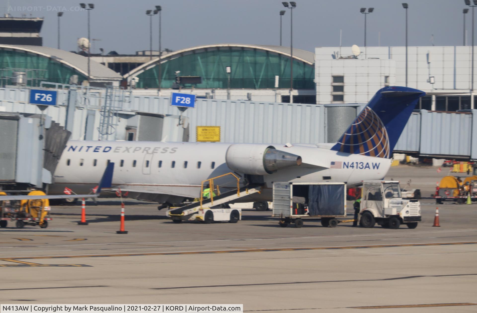 N413AW, 2001 Canadair CRJ-200LR (CL-600-2B19) C/N 7585, CL-600-2B19