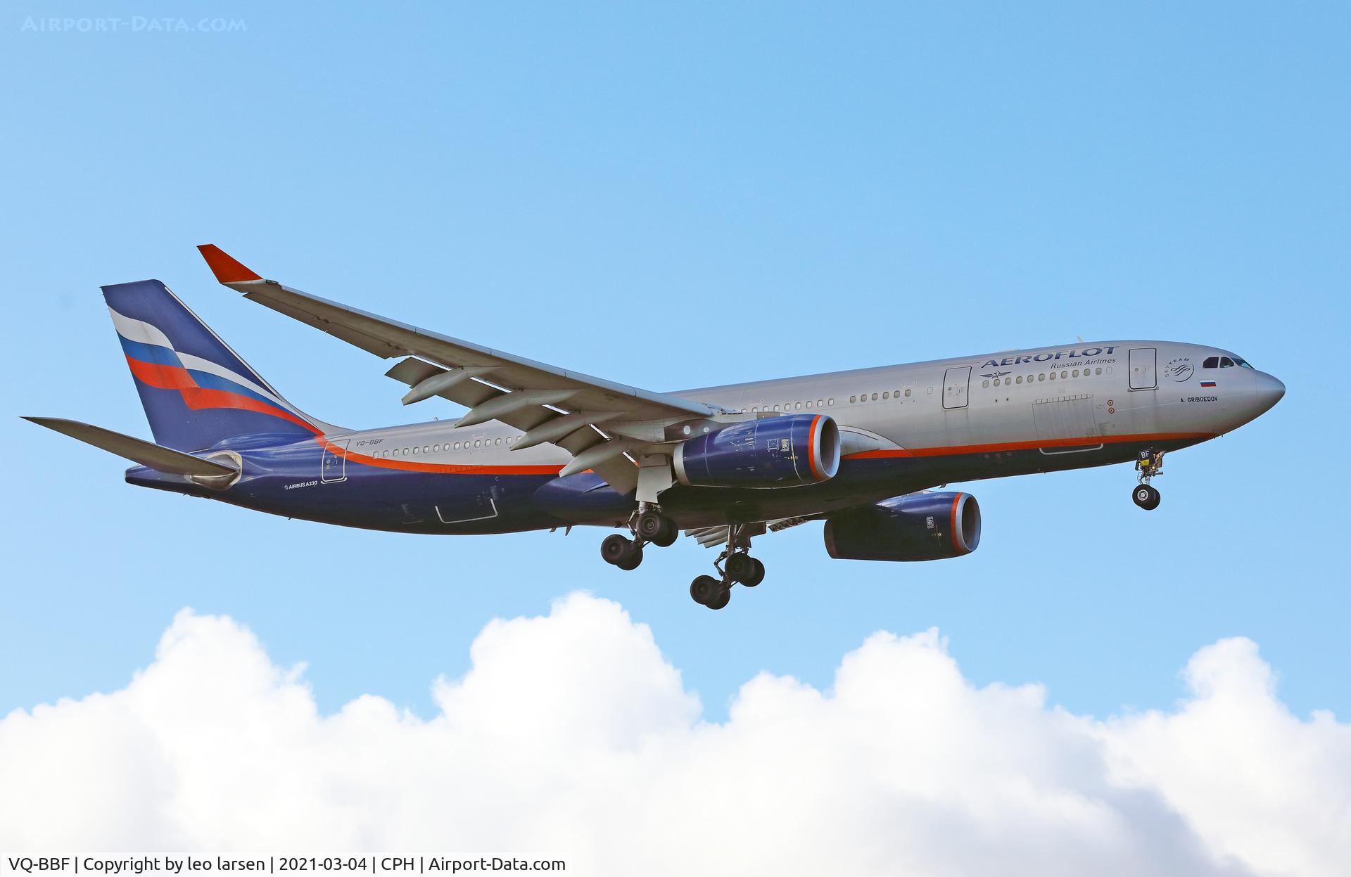 VQ-BBF, 2009 Airbus A330-243 C/N 1045, Copenhagen 4.3.2021 L/D R-04L