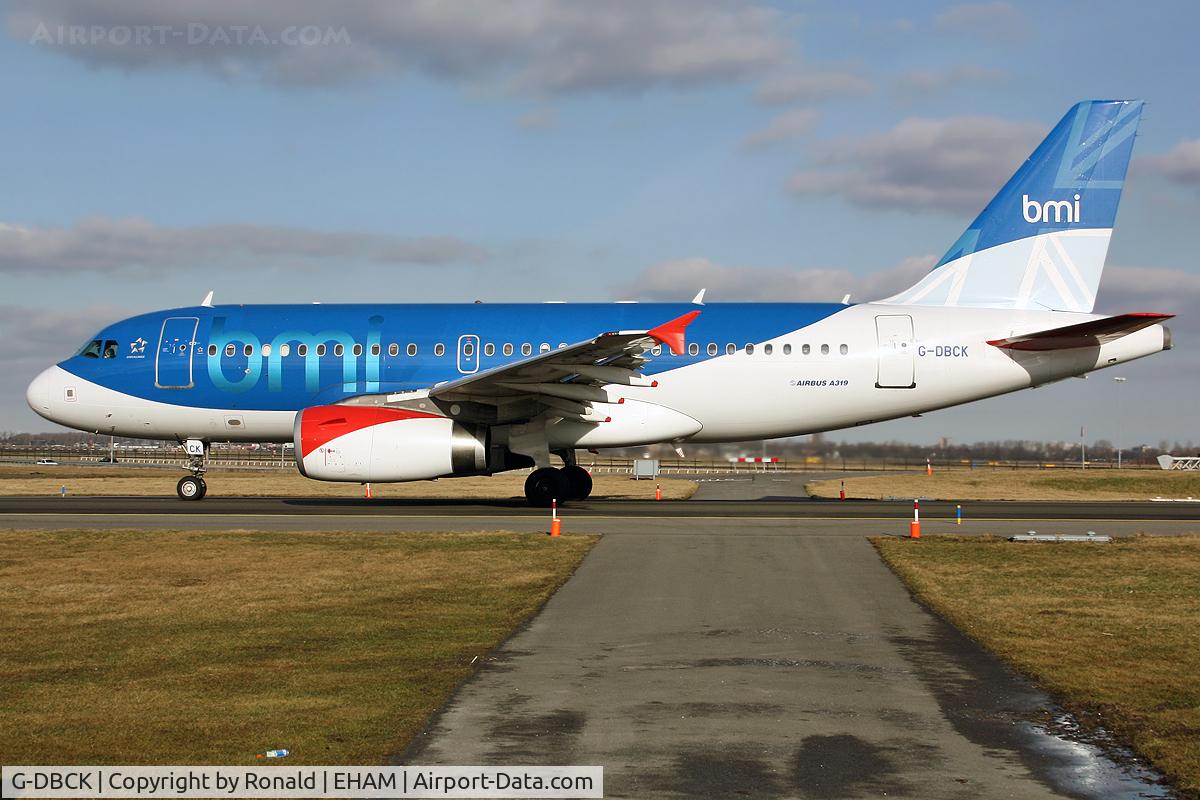 G-DBCK, 2007 Airbus A319-131 C/N 3049, at spl