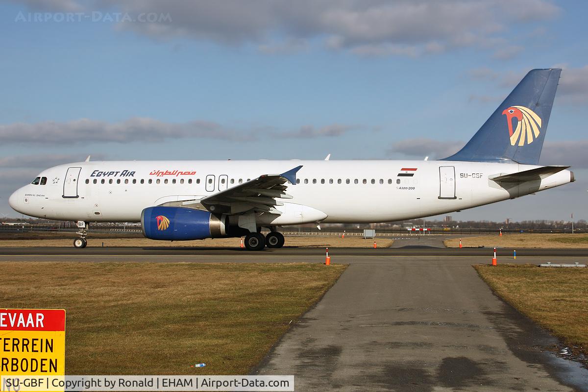 SU-GBF, 1992 Airbus A320-231 C/N 351, at spl