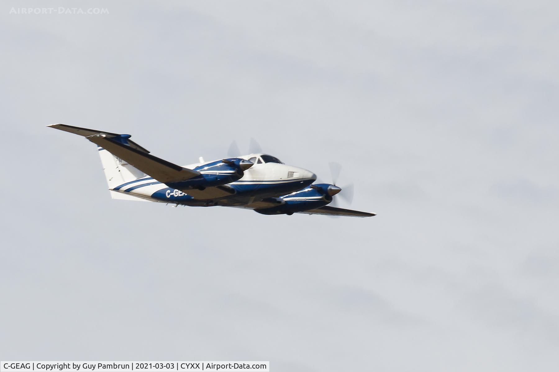 C-GEAG, 1980 Beech 200 C/N BB-605, Overflight