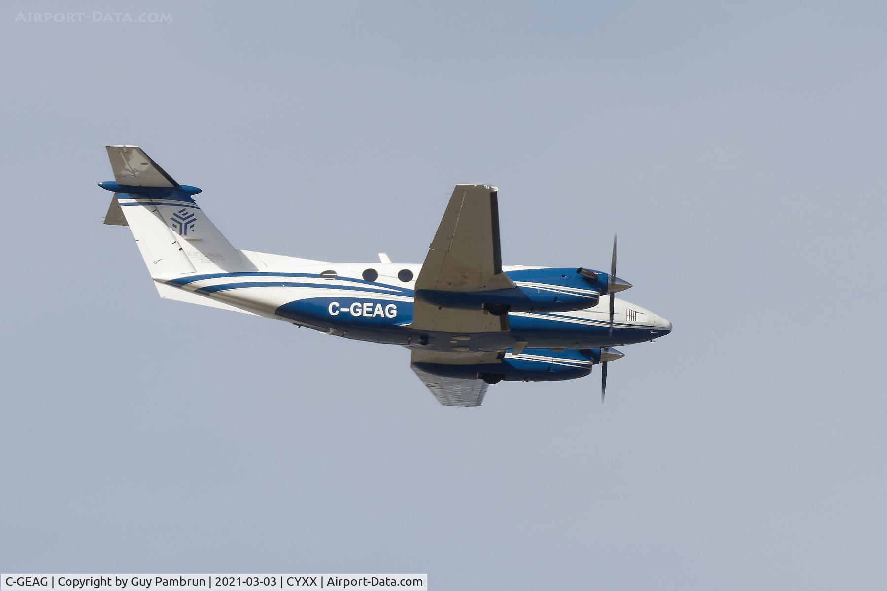 C-GEAG, 1980 Beech 200 C/N BB-605, Overflight
