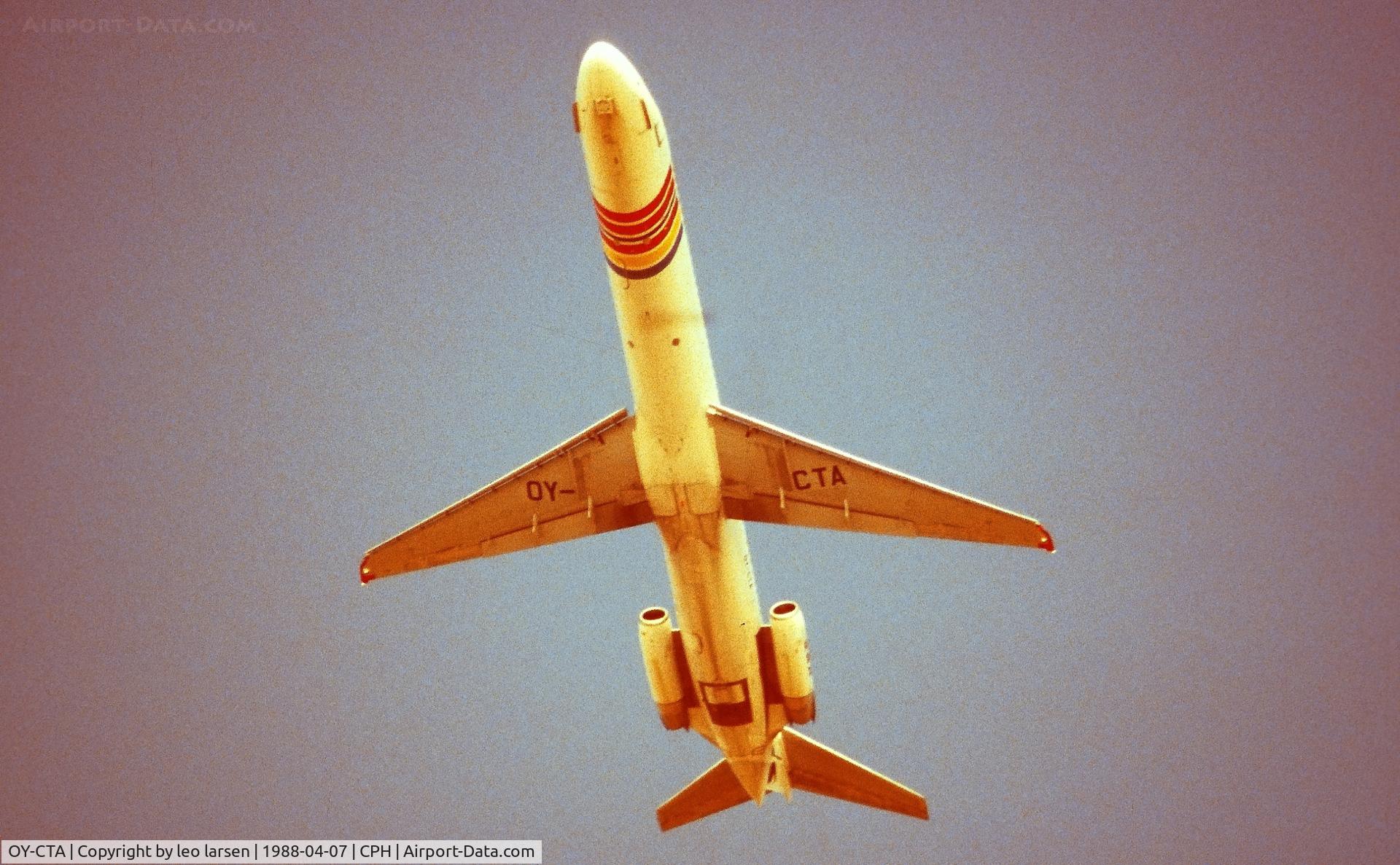 OY-CTA, 1975 Douglas DC-9-51 C/N 47655, Copenhagen 7.4.1988