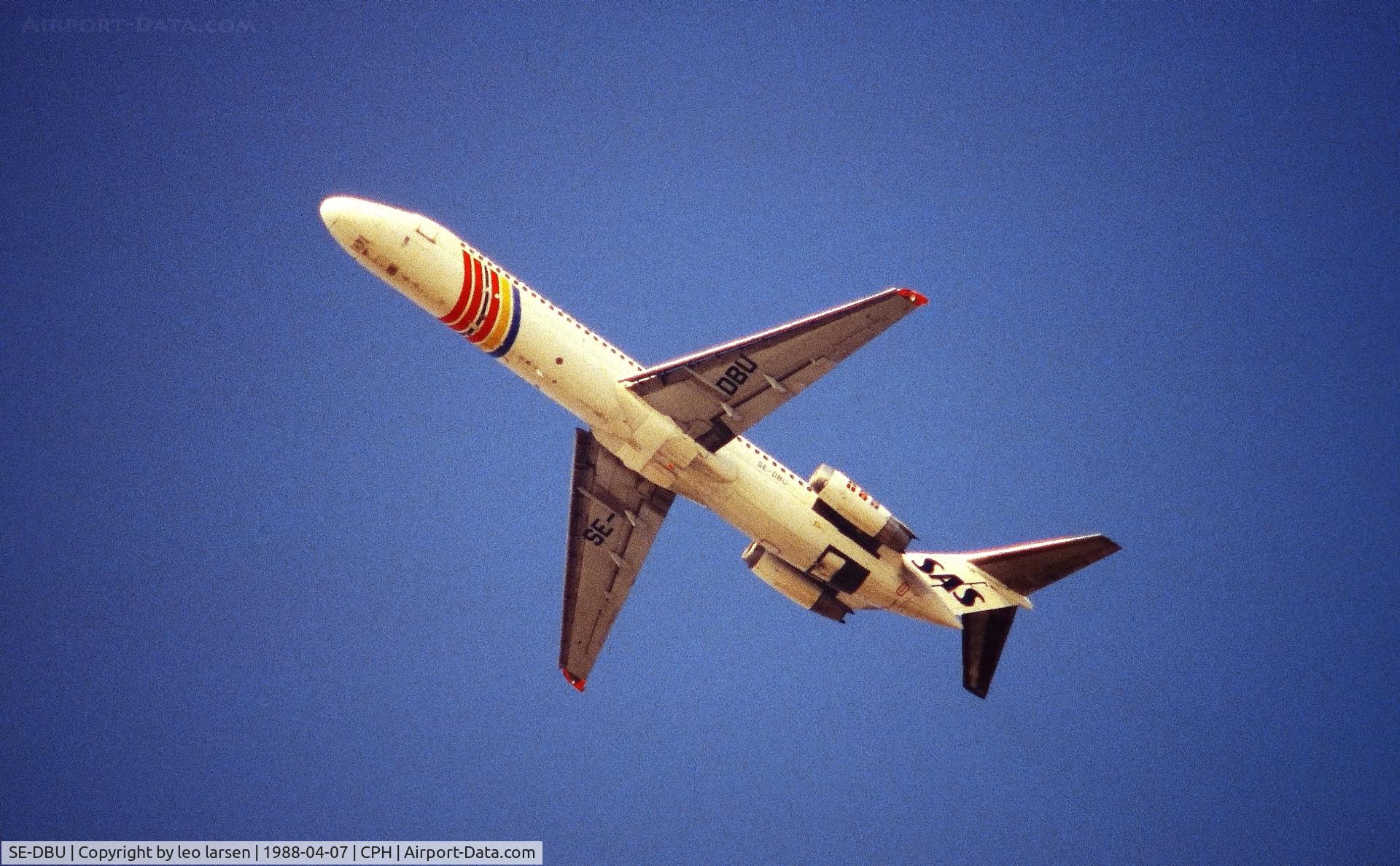 SE-DBU, 1968 Douglas DC-9-41 C/N 47180, Copenhagen 7.4.1988