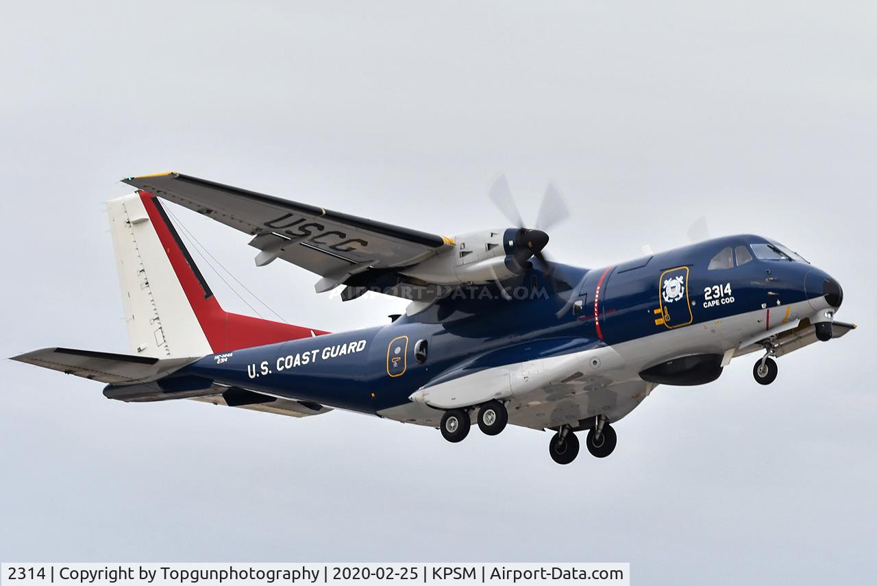 2314, 2014 Airtech HC-144A Ocean Sentry (CN-235M-300) C/N C203, working the 16 pattern before heading back to Cape Cod