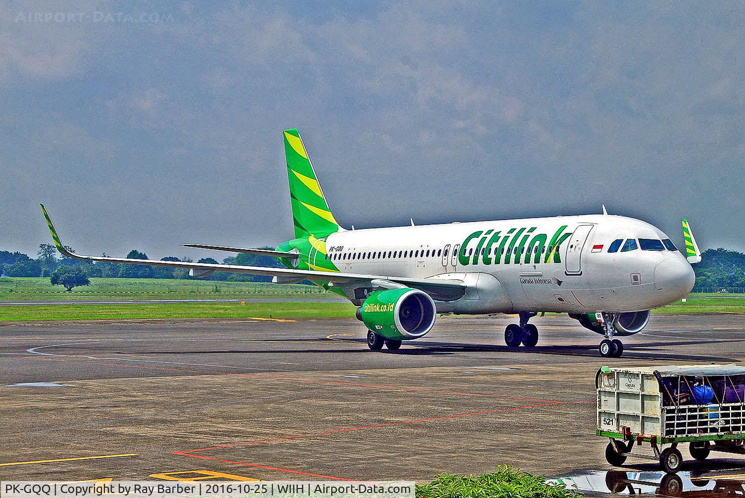 PK-GQQ, 2016 Airbus A320-214 C/N 7319, PK-GQQ   Airbus A320-214SL [7319] (Citilink) Jakarta-Halim Perdanakusuma Int'l~PK 25/10/2016