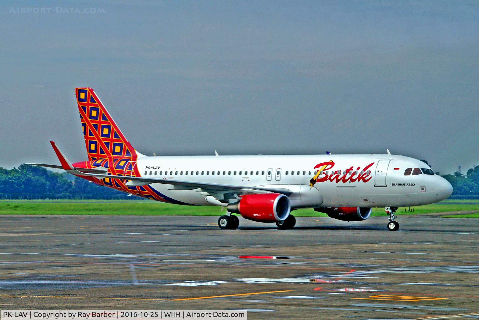 PK-LAV, 2016 Airbus A320-214 C/N 6991, PK-LAV   Airbus A320-214 [6991] (Batik Air) Jakarta-Halim Perdanakusuma Int'l~PK 25/10/2016