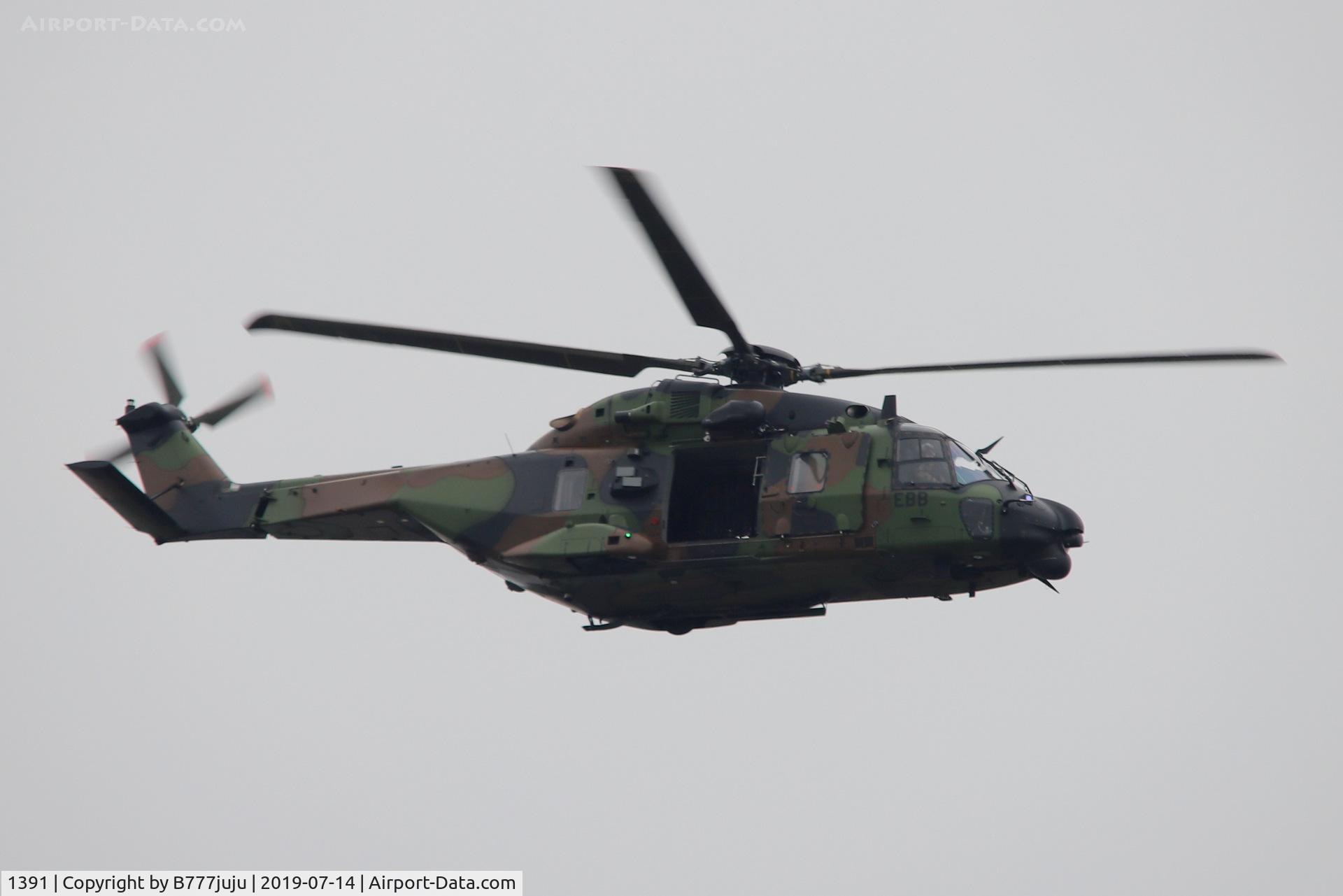 1391, NHI NH-90 TTH Caiman C/N 1391, during French Parade over Paris