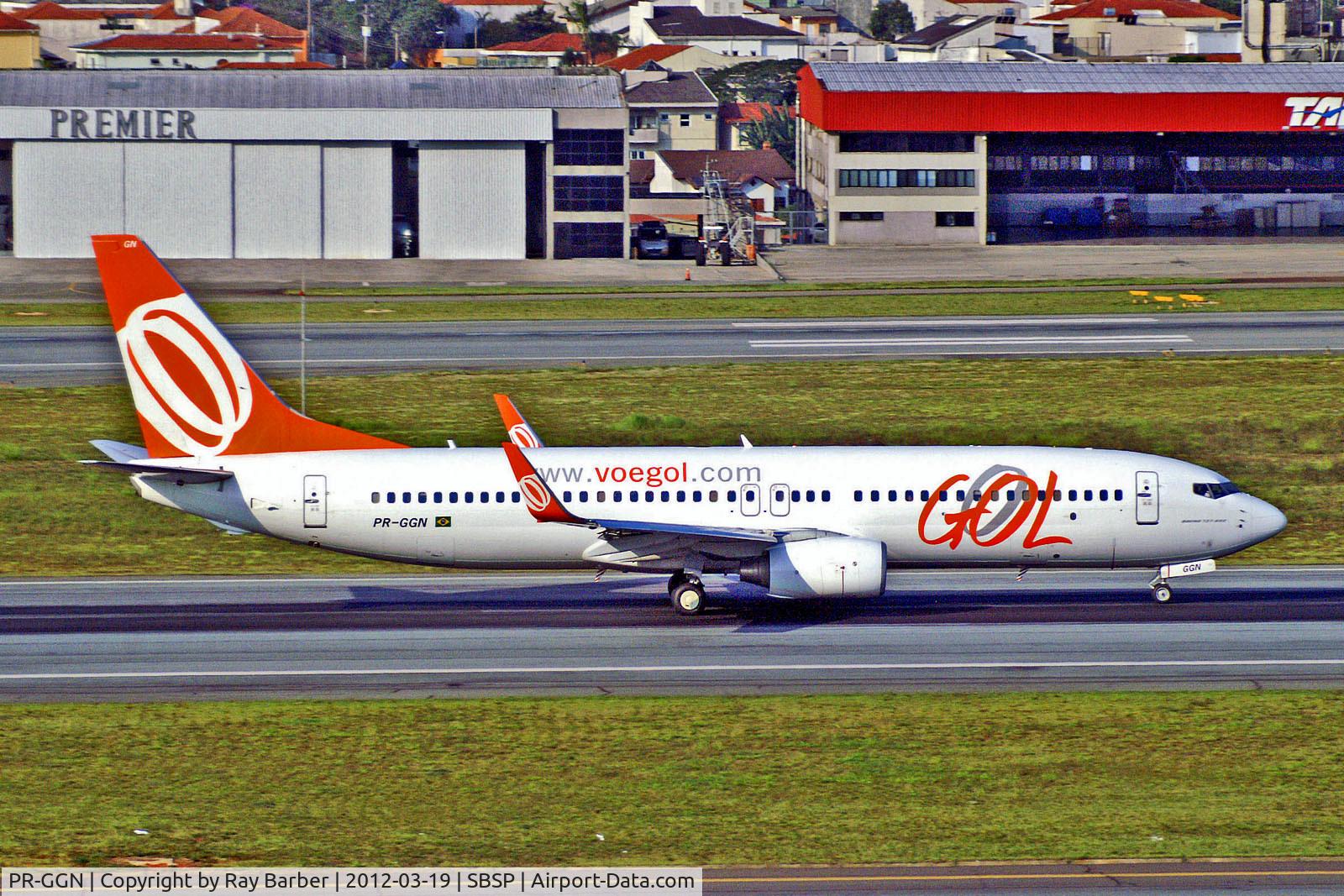 PR-GGN, 2009 Boeing 737-8EH C/N 35827, PR-GGN   Boeing 737-8EH [35827] (GOL Transportes Aeros) Sao Paulo-Congonhas~PP 19/03/2012