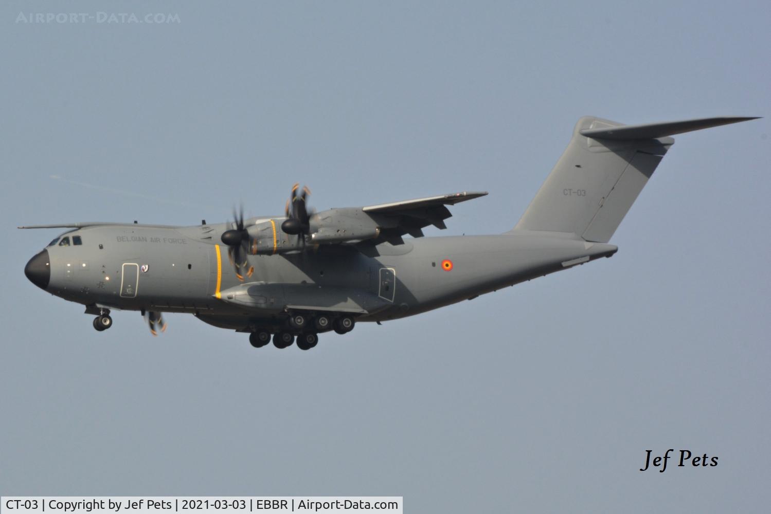 CT-03, 2020 Airbus A400M Atlas C/N 109, Short final at Brussels Airport.