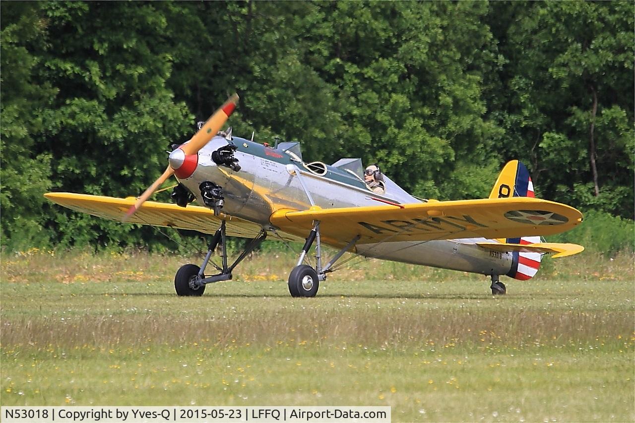 N53018, 1941 Ryan Aeronautical ST3KR C/N 1164, Ryan Aeronautical ST3KR, Taxiing, La Ferté-Alais Airfield (LFFQ) Air show 2015