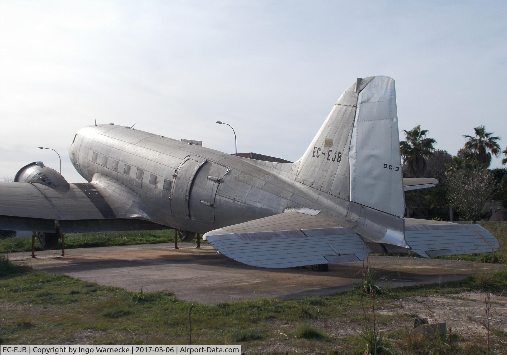 EC-EJB, 1942 Douglas C-47 C/N 4479, Douglas C-47B Skytrain (DC-3) displayed at Mallorca's Son Bonet airport