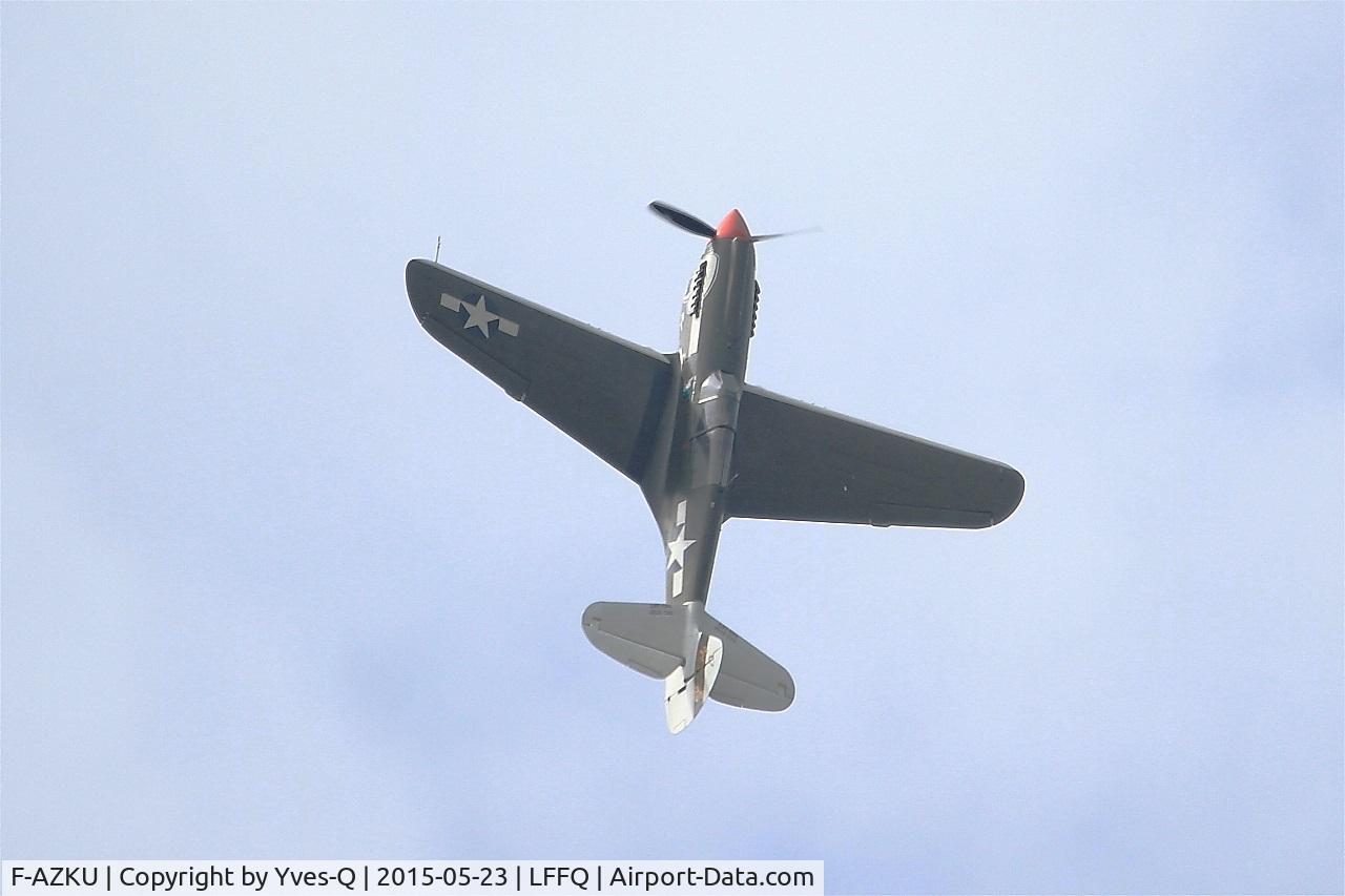 F-AZKU, 1942 Curtiss P-40N Warhawk C/N 29677, Curtiss P-40N Warhawk, On display, La Ferté-Alais Airfield (LFFQ) Air Show 2015