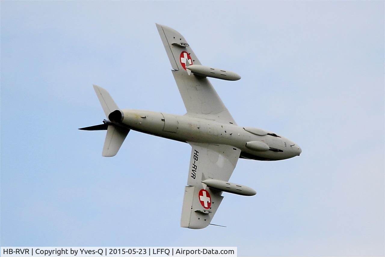 HB-RVR, 1955 Hawker Hunter T.68 C/N 41H-670806, Hawker Hunter T.68, On display, La Ferté-Alais airfield (LFFQ) Airshow 2015