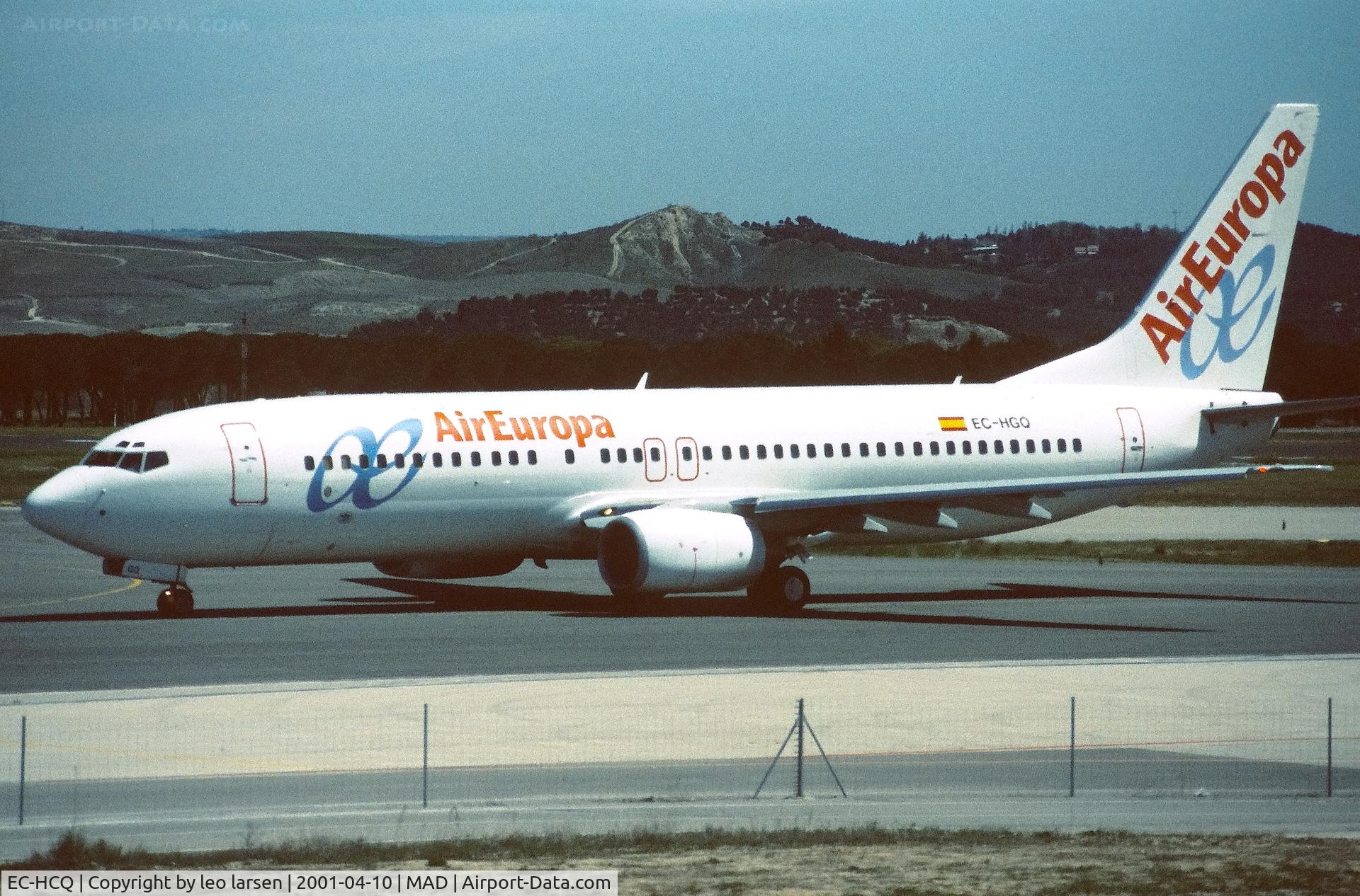 EC-HCQ, 1999 Boeing 737-85P C/N 28386, Madrid 10.4.2001