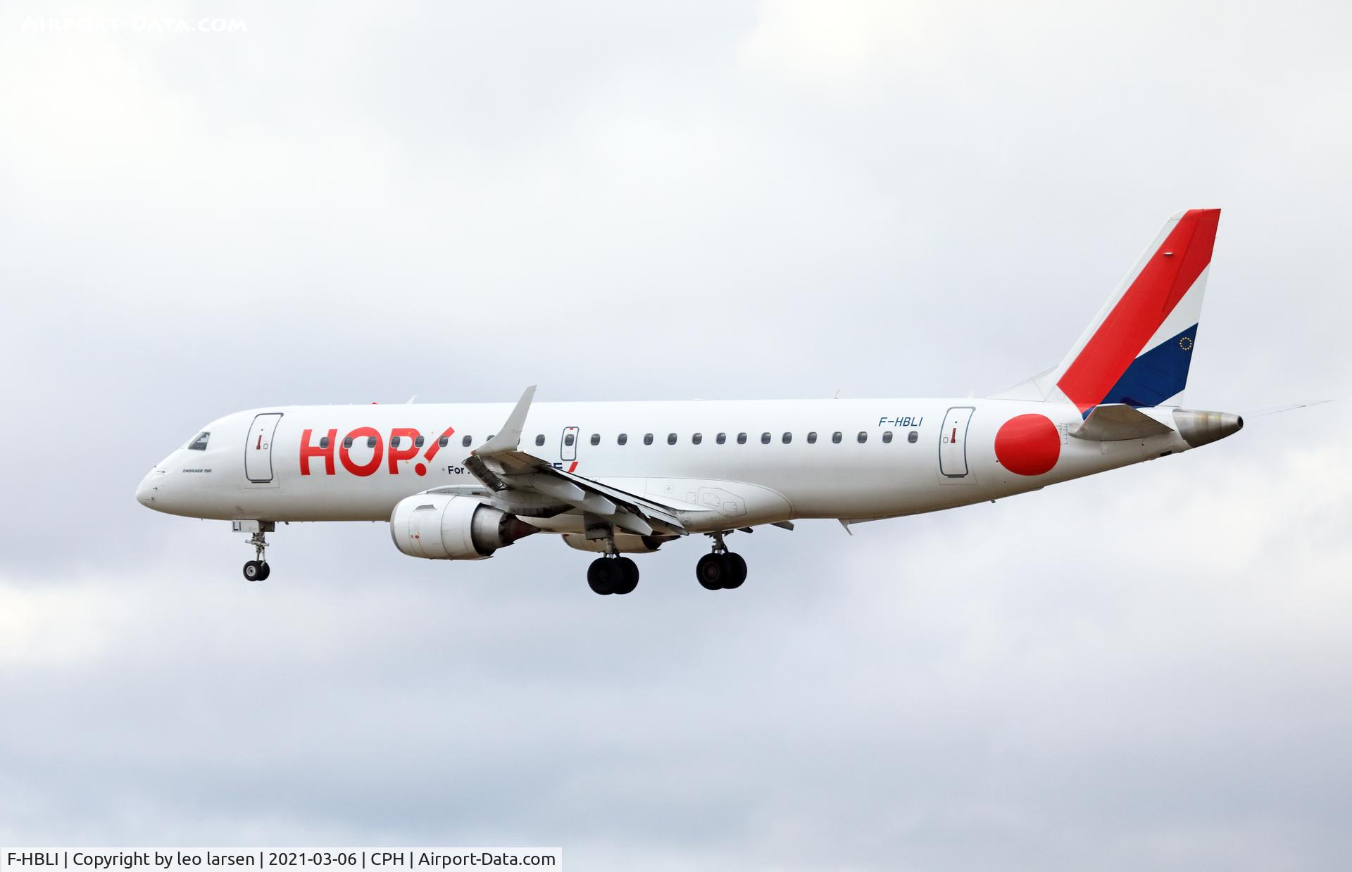 F-HBLI, 2009 Embraer 190LR (ERJ-190-100LR) C/N 19000298, Copenhagen 6.3.2021