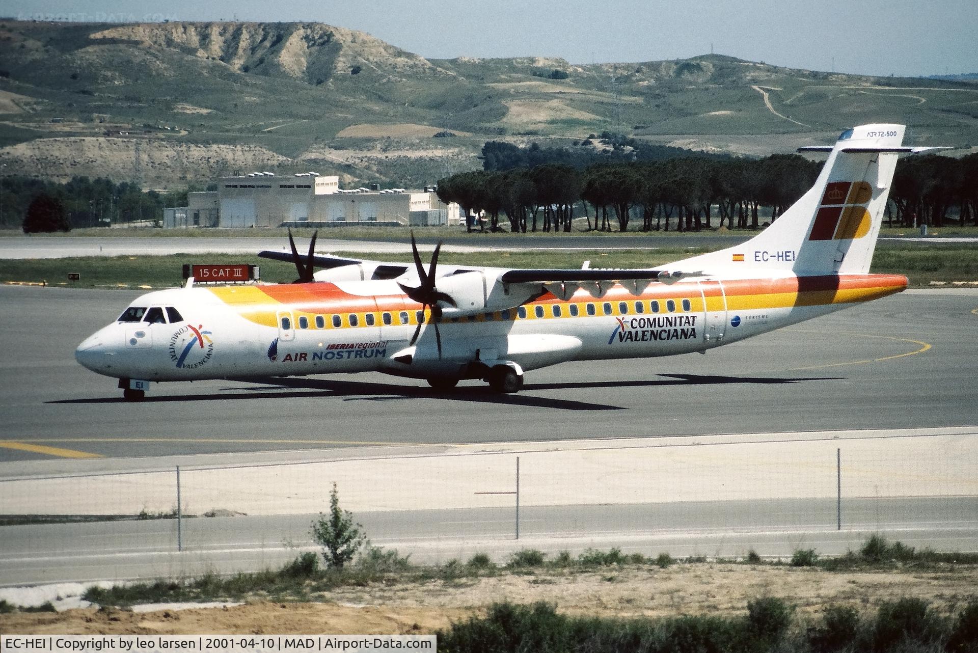 EC-HEI, 1998 ATR 72-212A C/N 570, Madrid 10.4.2001