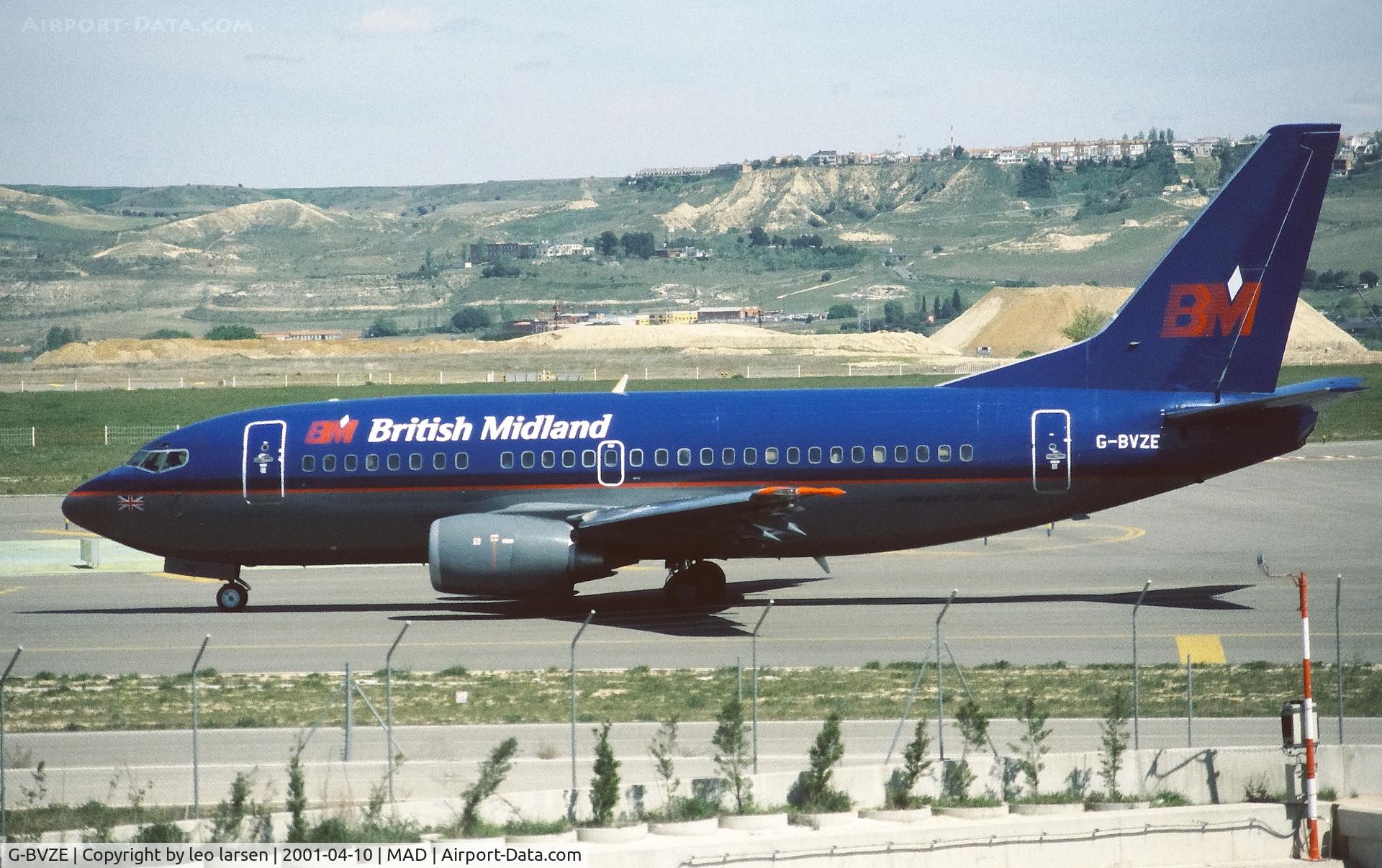 G-BVZE, 1993 Boeing 737-59D C/N 26422, Madrid 10.4.2001