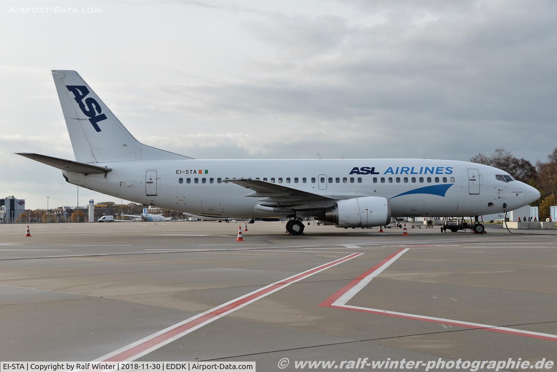 EI-STA, 1997 Boeing 737-31S C/N 29057, Boeing 737-31S - AG ABR ASL Airlines Ireland - 29057 - EI-STA - 30.11.2018 - CGN