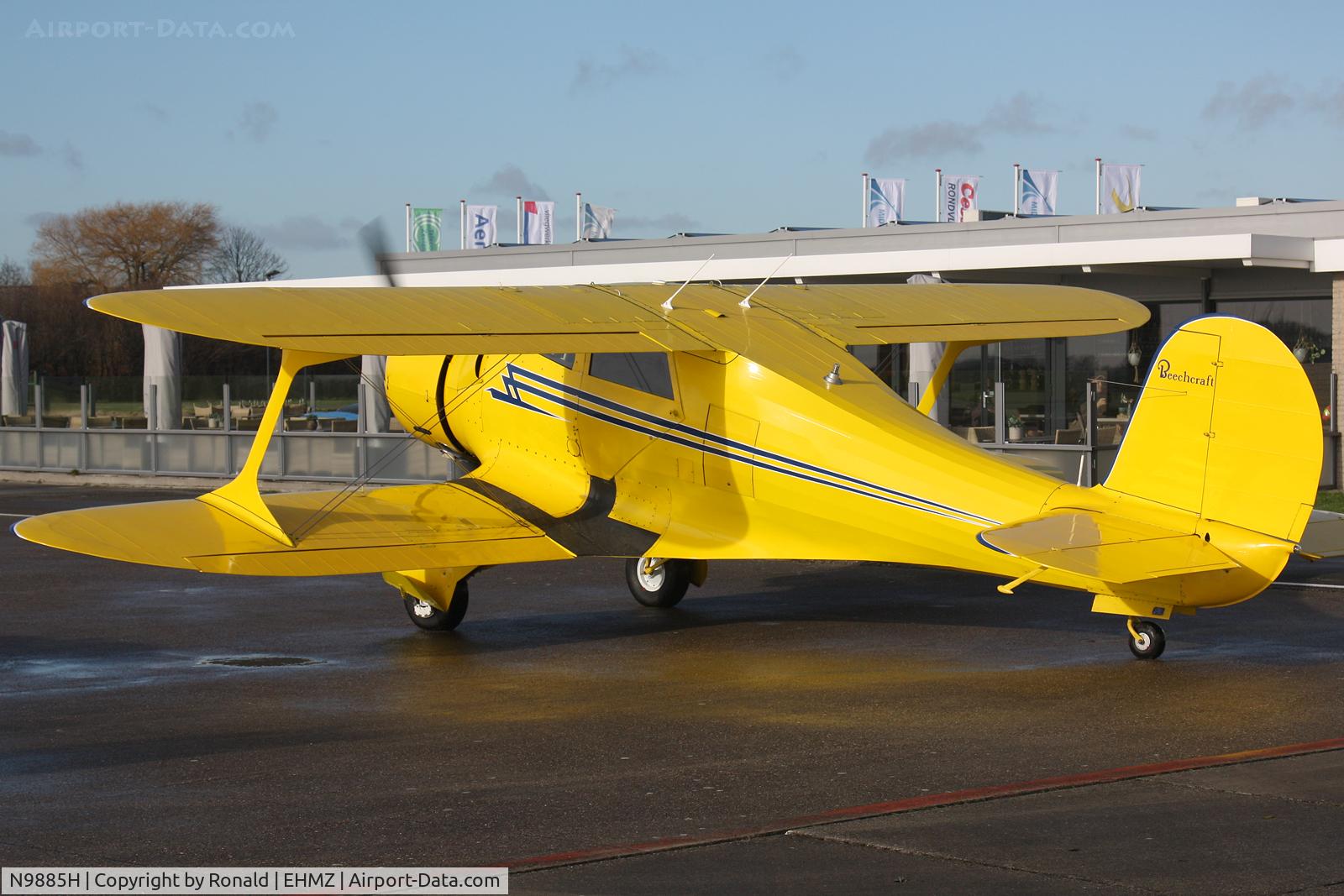 N9885H, 1942 Beech D17S Staggerwing C/N 3091, at ehmz