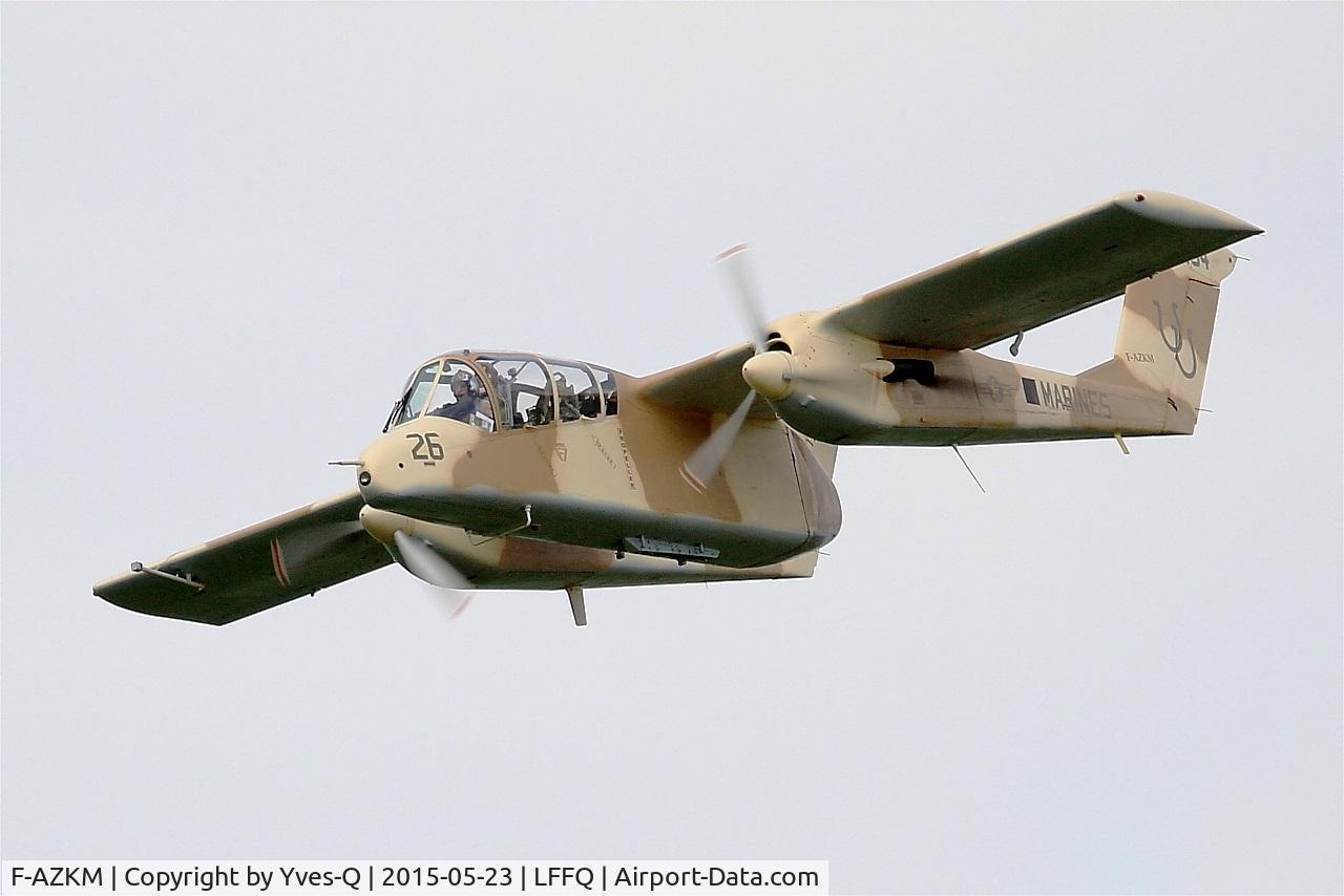 F-AZKM, 1971 North American OV-10B Bronco C/N 338-9 (305-65), North American OV-10B Bronco, On display, La Ferté-Alais (LFFQ) air show 2015
