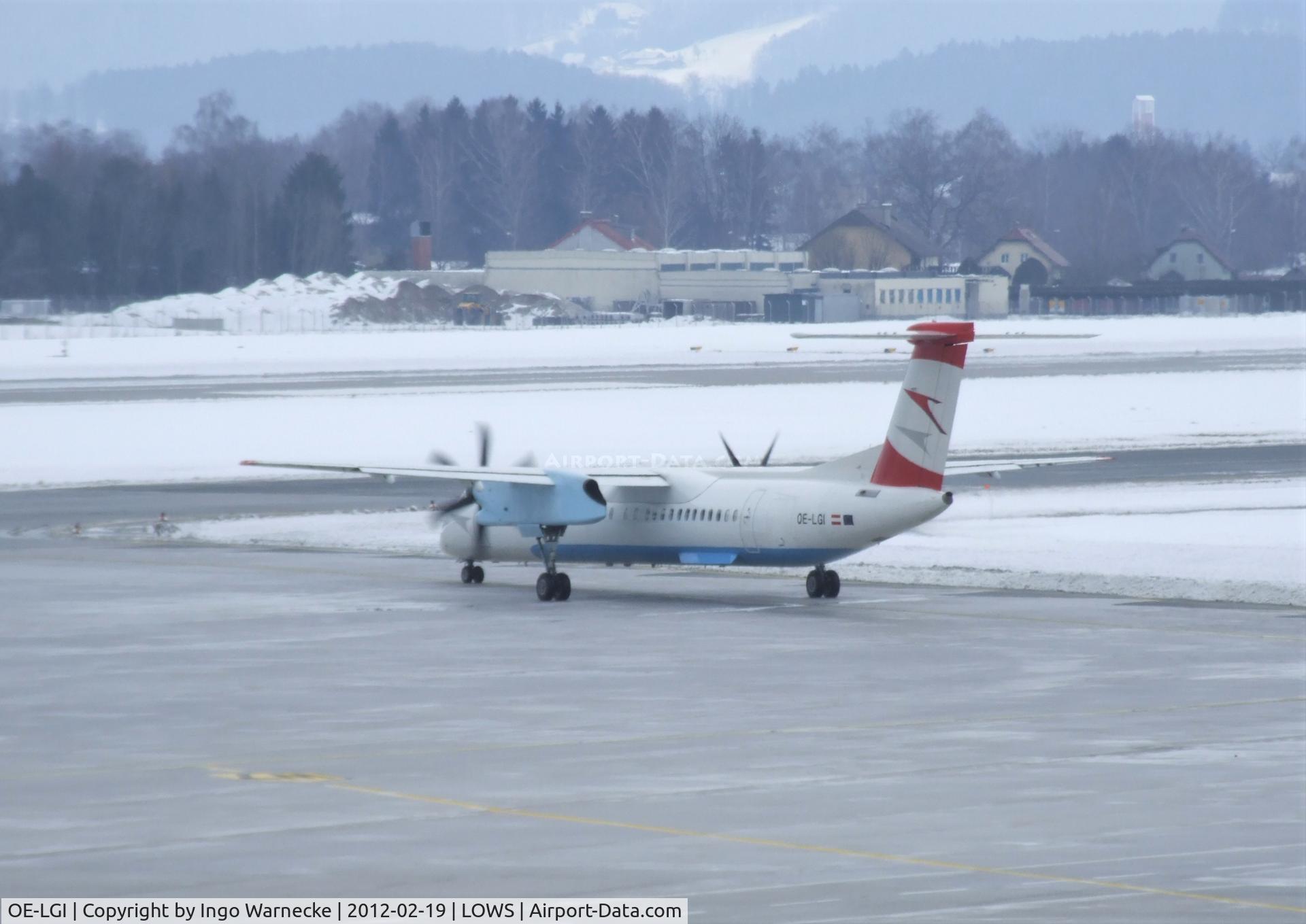 OE-LGI, 2004 De Havilland Canada DHC-8-402Q Dash 8 C/N 4100, De Havilland Canada DHC-8-402 (Dash 8) of Austrian arrows (Tyrolean)  at Salzburg airport