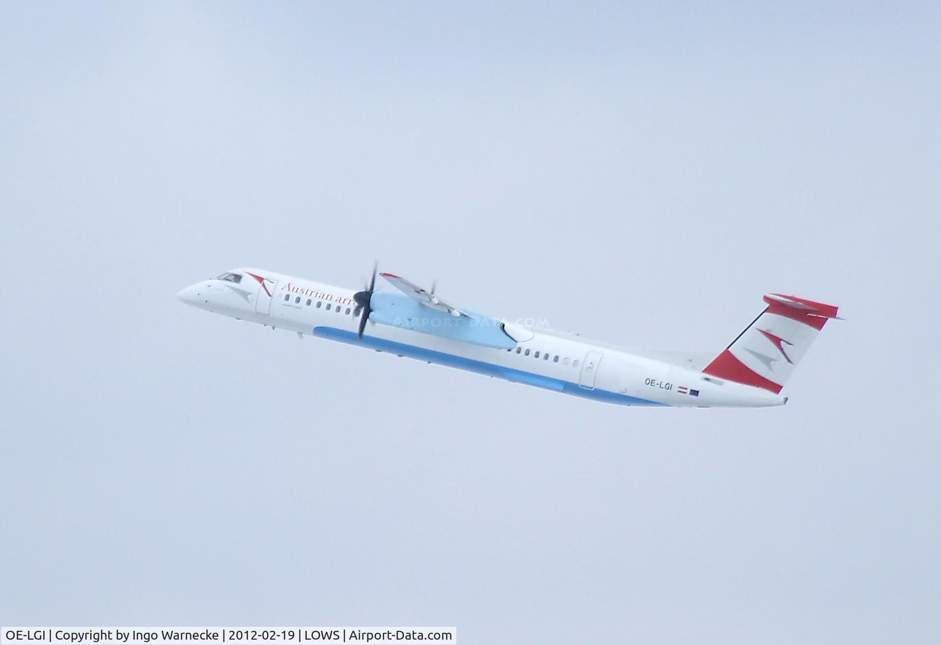 OE-LGI, 2004 De Havilland Canada DHC-8-402Q Dash 8 C/N 4100, De Havilland Canada DHC-8-402 (Dash 8) of Austrian arrows (Tyrolean)  at Salzburg airport