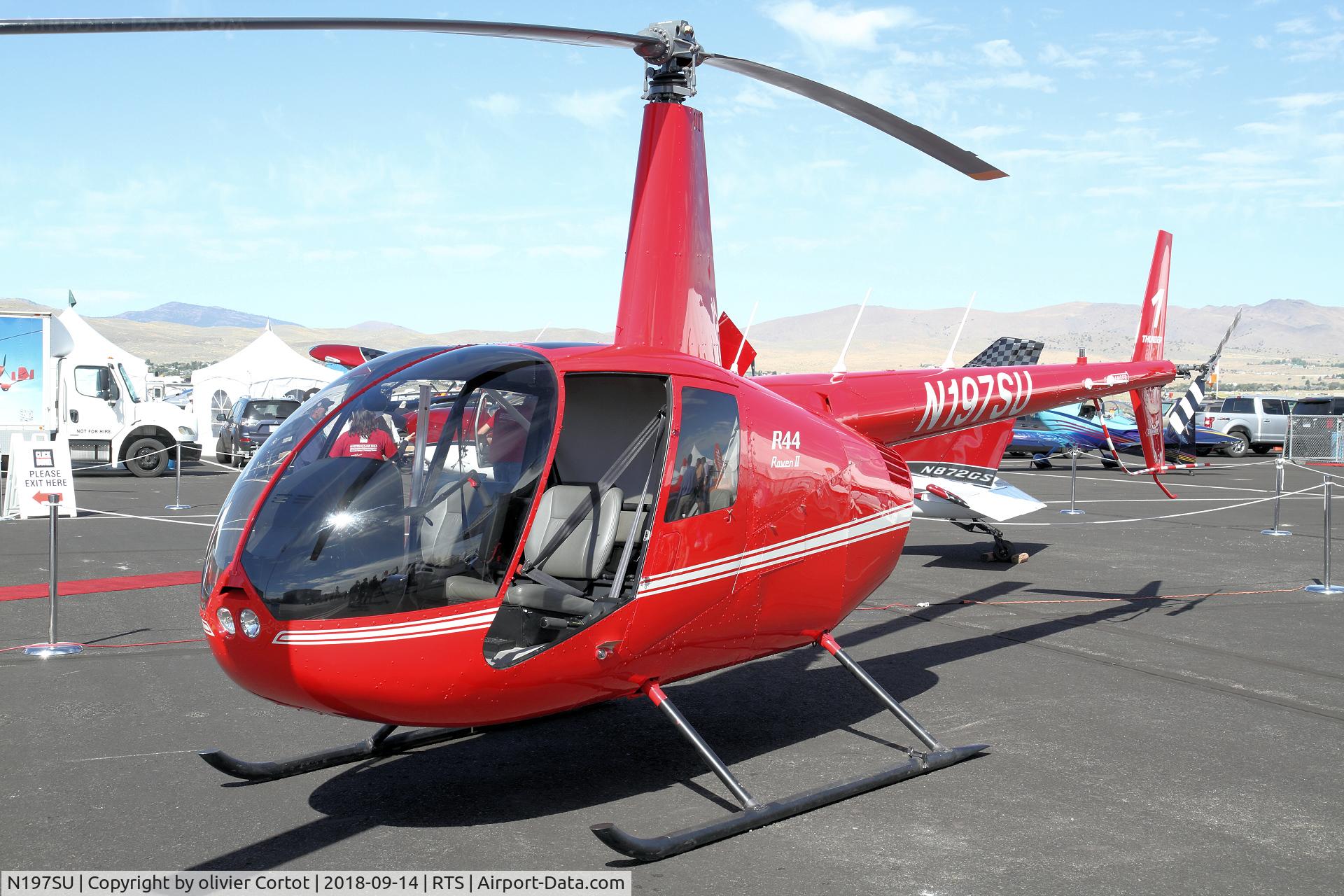 N197SU, 2017 Robinson R44 II C/N 14091, Reno 2018, static display