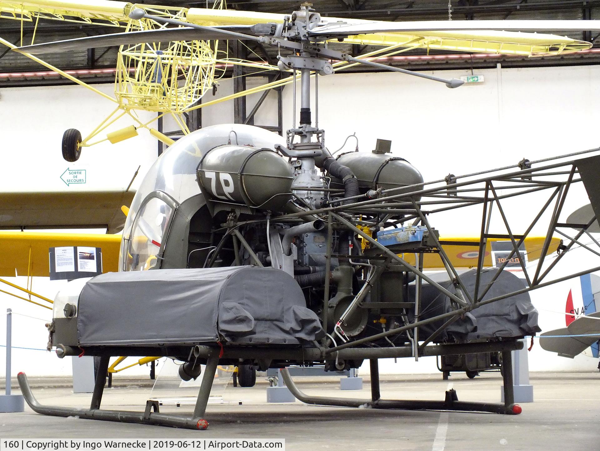 160, Agusta AB-47G-2 C/N 160, Agusta AB-47G-2 (Bell 47) at the Musee de l'ALAT et de l'Helicoptere, Dax