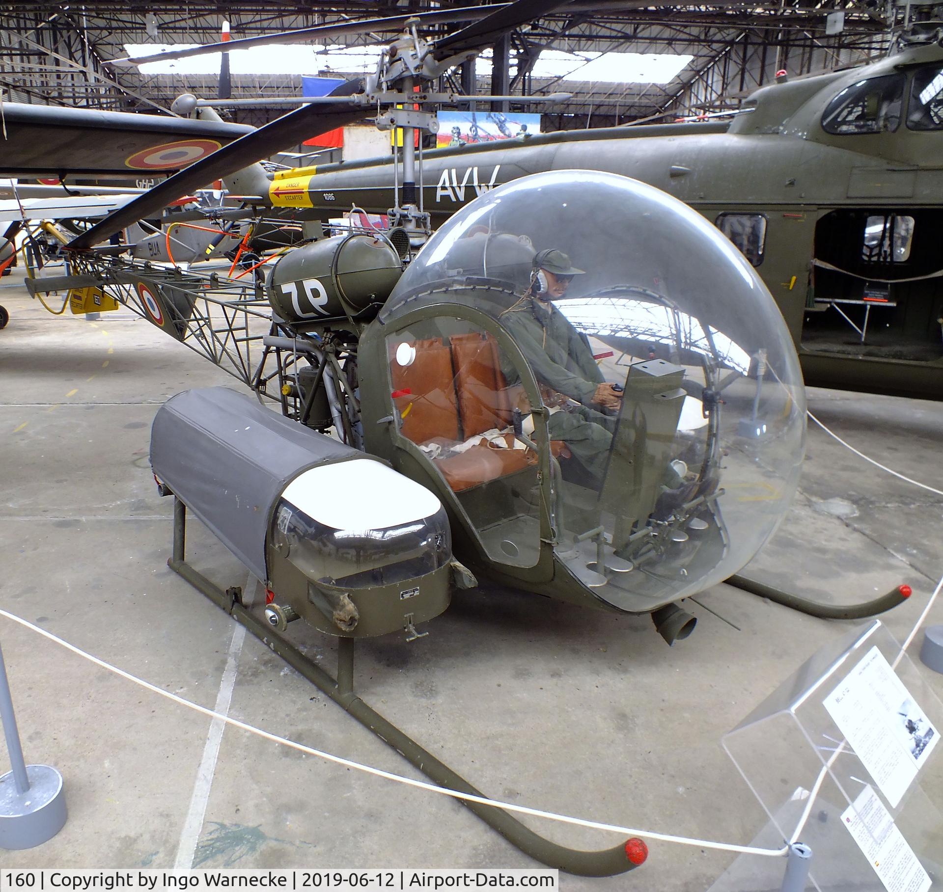 160, Agusta AB-47G-2 C/N 160, Agusta AB-47G-2 (Bell 47) at the Musee de l'ALAT et de l'Helicoptere, Dax