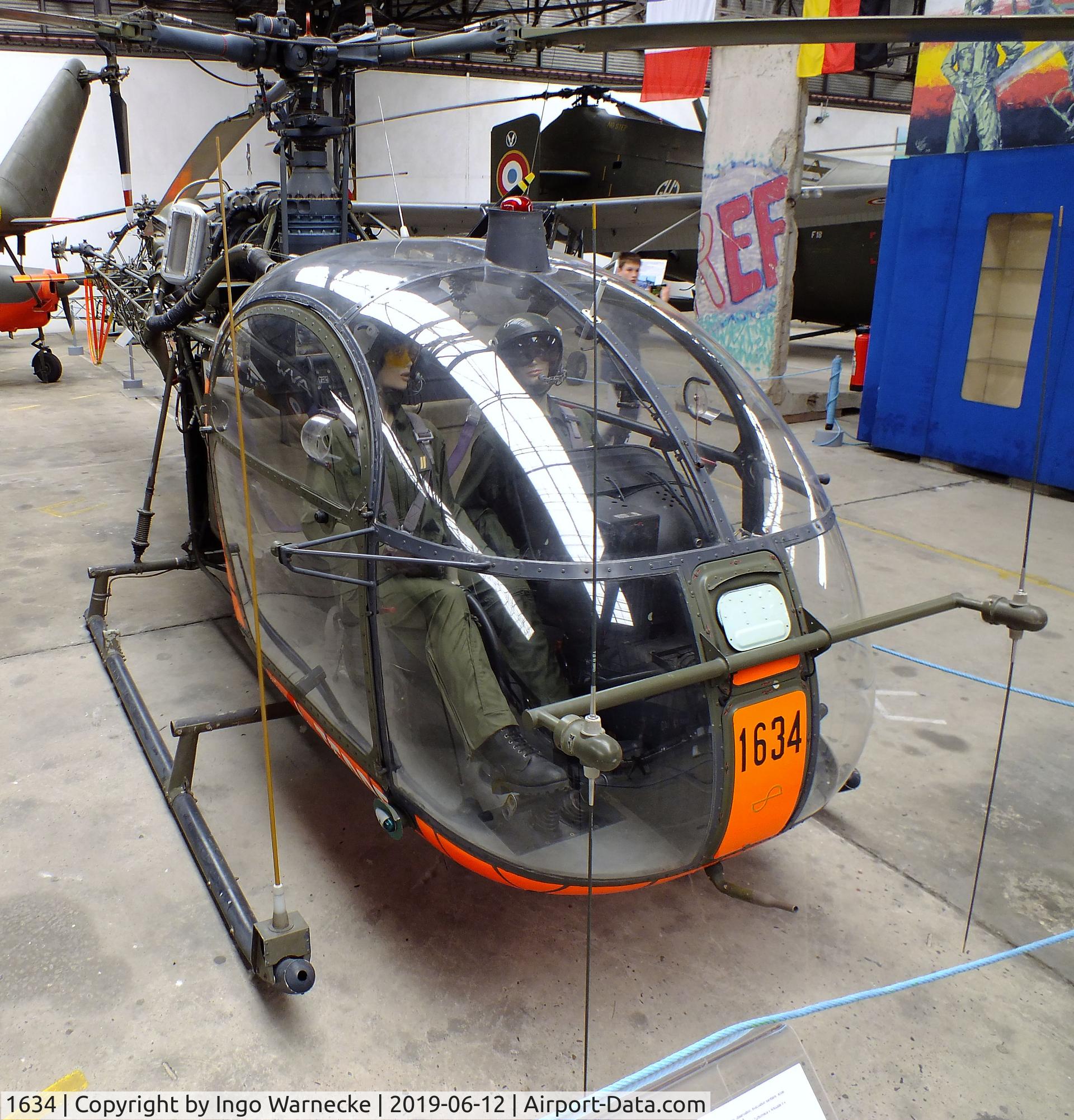 1634, Sud SE-3130 Alouette II C/N 1634, Sud Aviation SE.3130 Alouette II at the Musee de l'ALAT et de l'Helicoptere, Dax