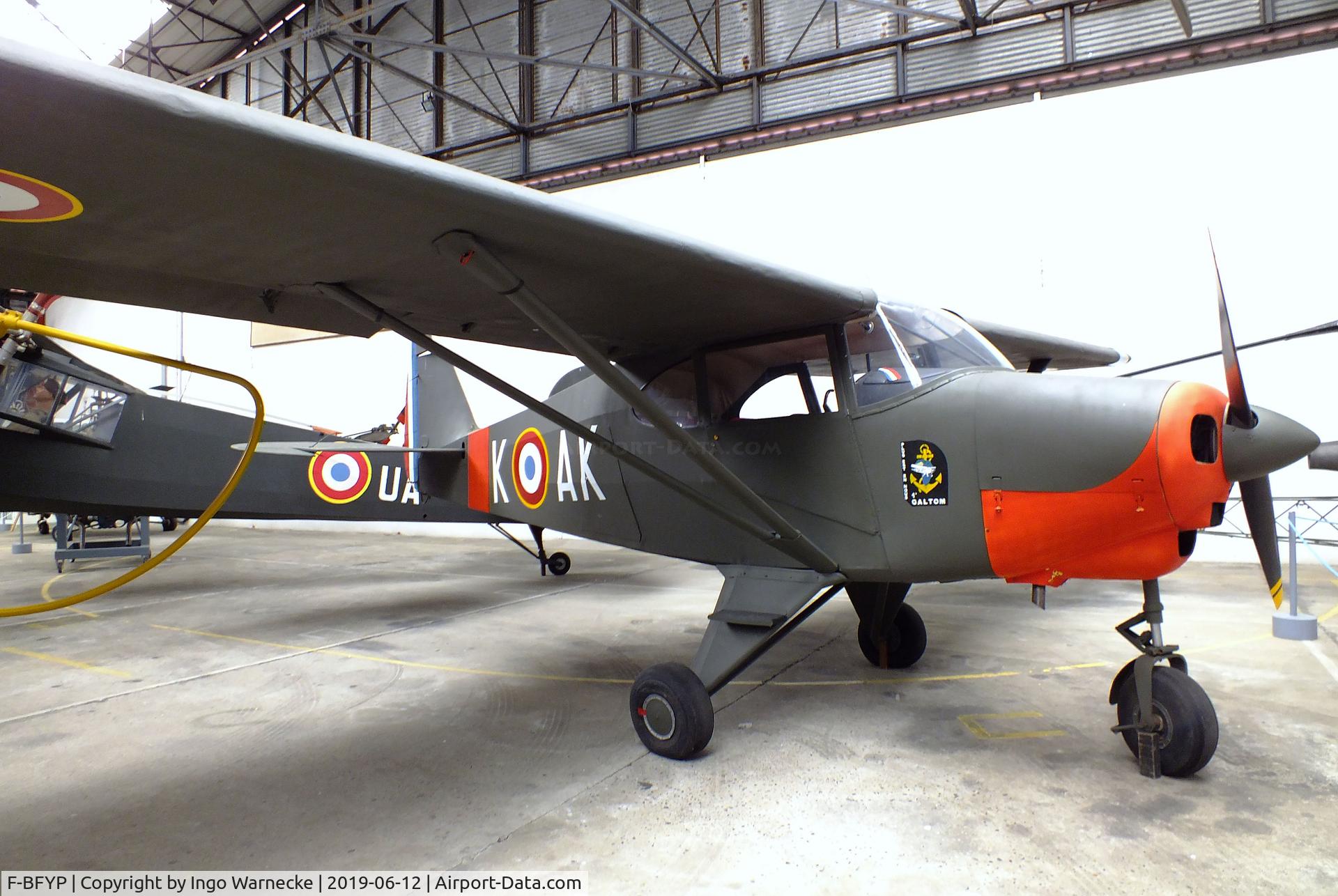 F-BFYP, 1951 Piper PA-22 C/N 22-25, Piper PA-22 Tri-Pacer at the Musee de l'ALAT et de l'Helicoptere, Dax