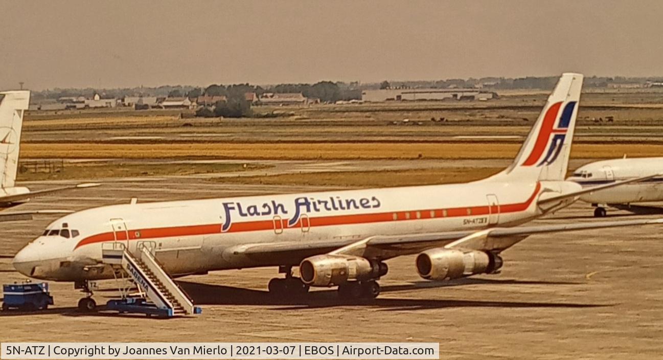 5N-ATZ, 1968 Douglas DC-8F-55 C/N 45965, scan from slide