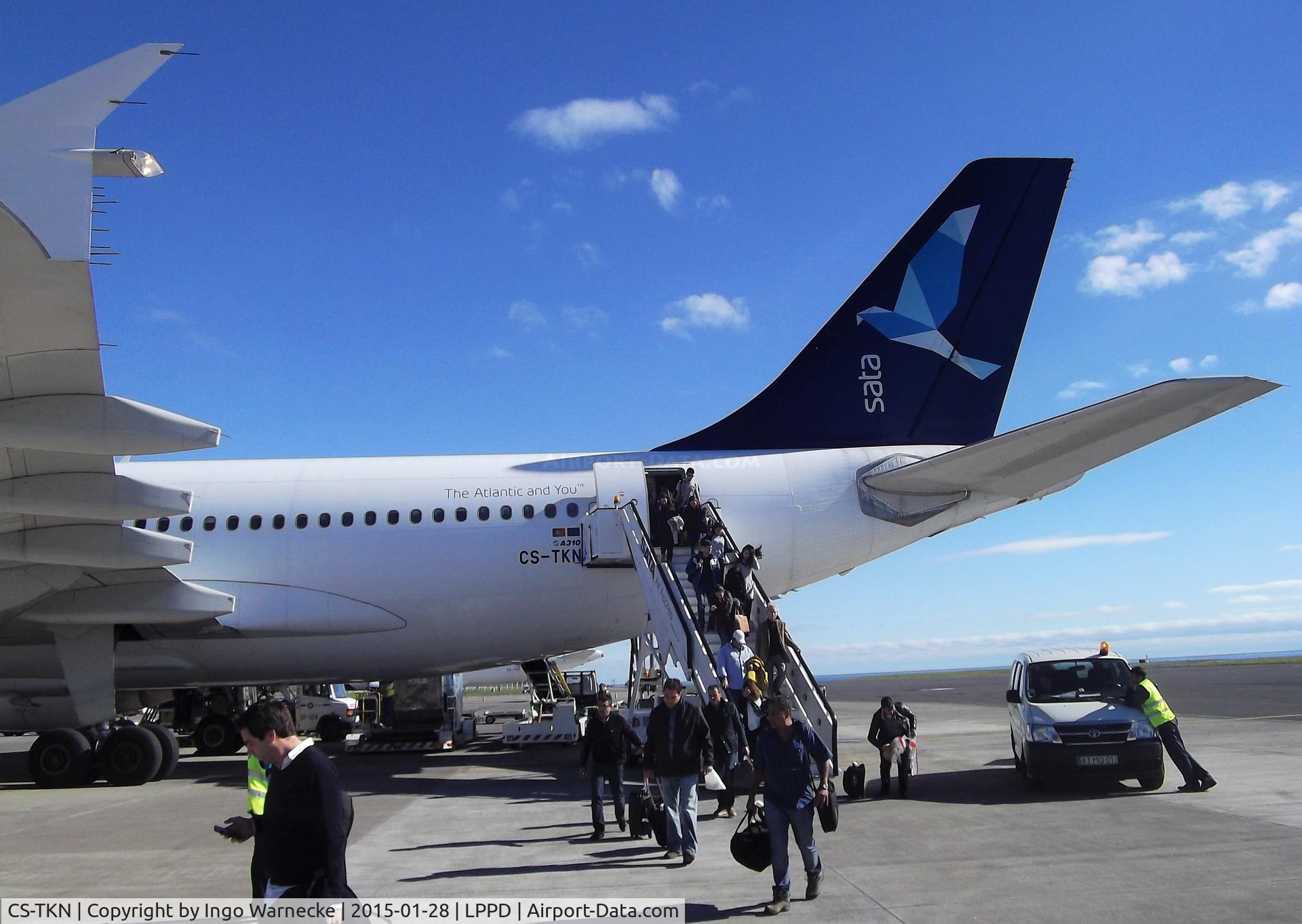 CS-TKN, 1991 Airbus A310-325 C/N 624, Airbus A310-325 of SATA at Ponta Delgada airport, Sao Miguel / Azores