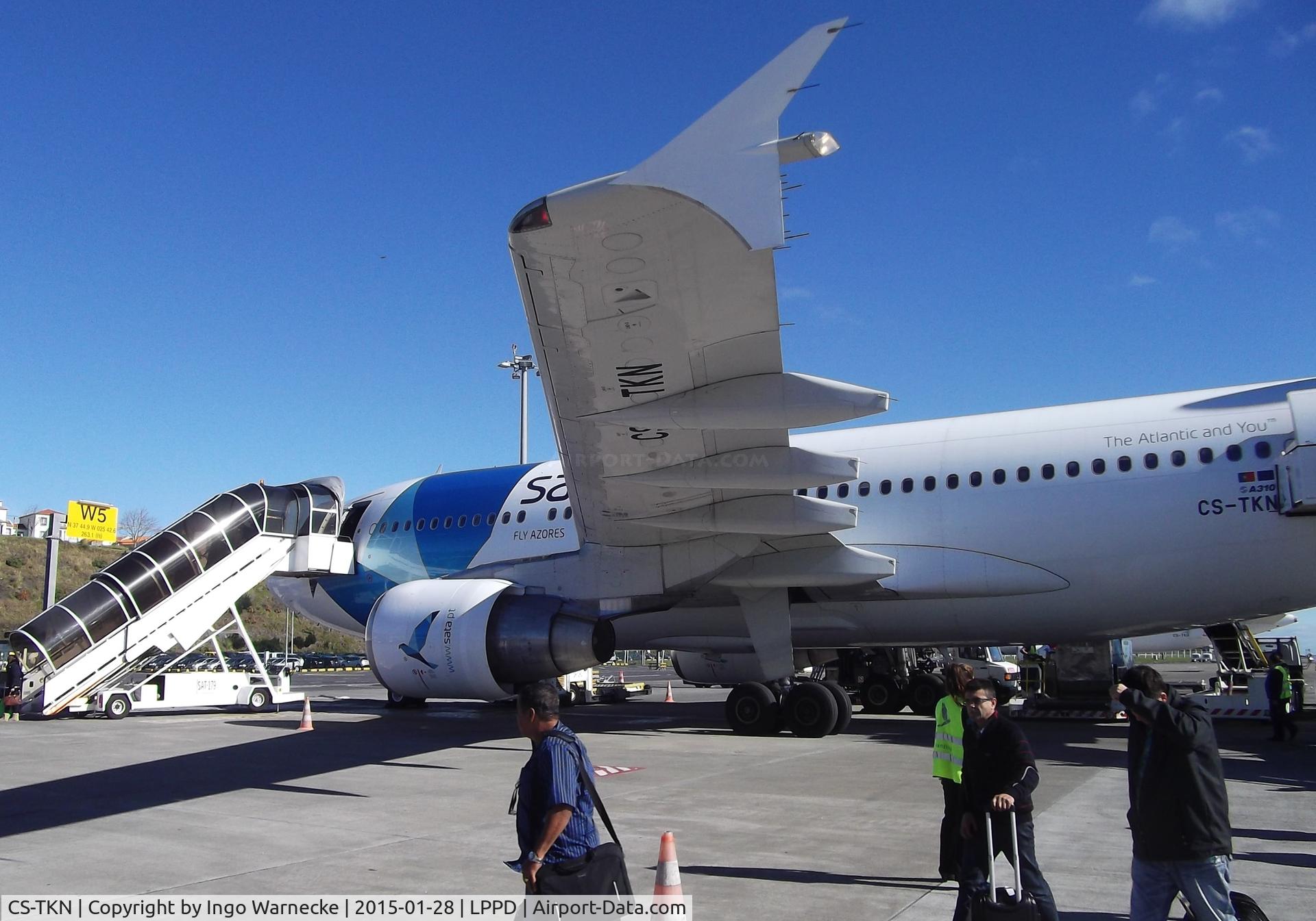 CS-TKN, 1991 Airbus A310-325 C/N 624, Airbus A310-325 of SATA at Ponta Delgada airport, Sao Miguel / Azores