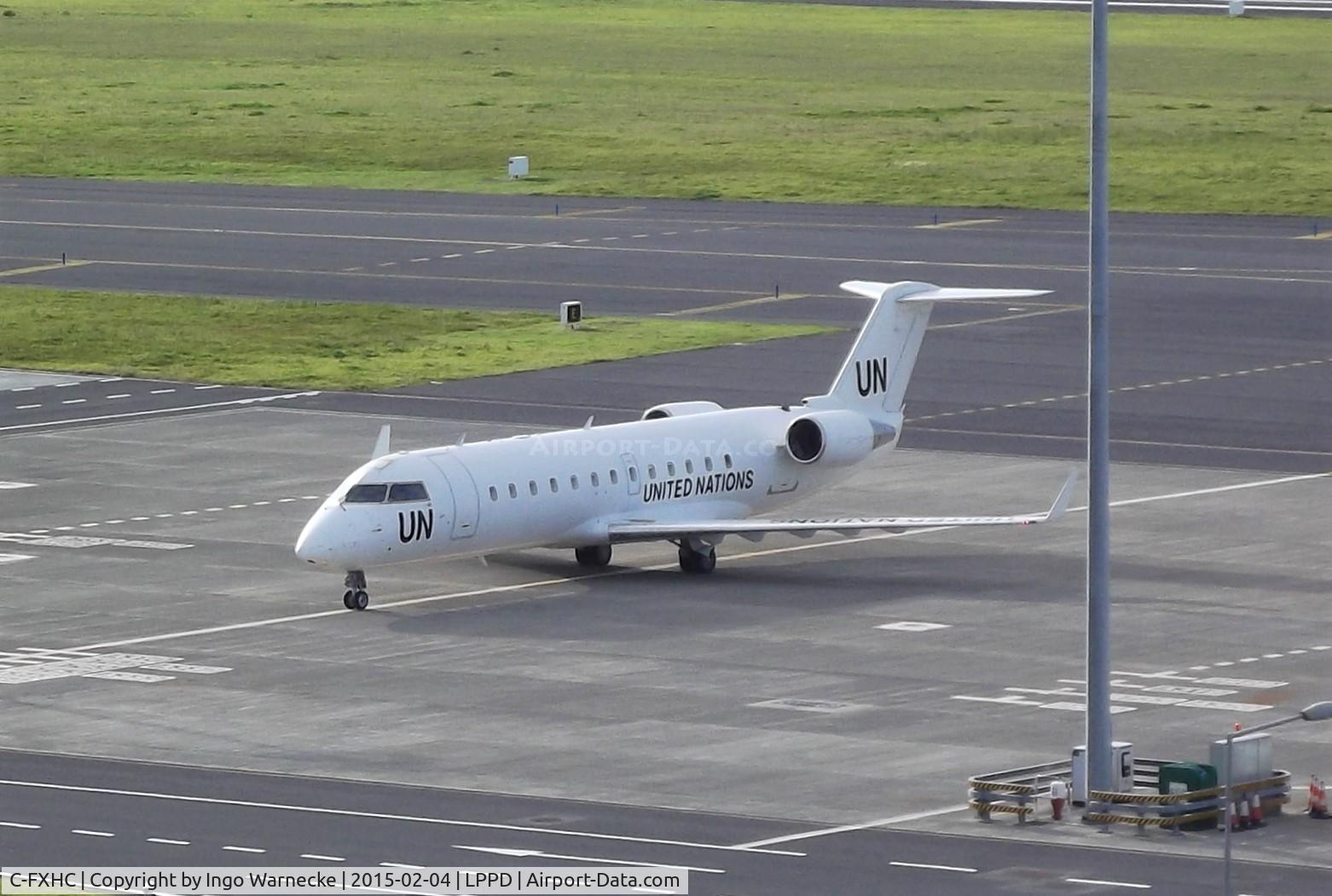 C-FXHC, 1999 Canadair CRJ-200ER (CL-600-2B19) C/N 7329, Canadair Challenger 850 CRJ-200ER (CL-600-2B19) of the United Nations at Ponta Delgada Airport, Sao Miguel / Azores