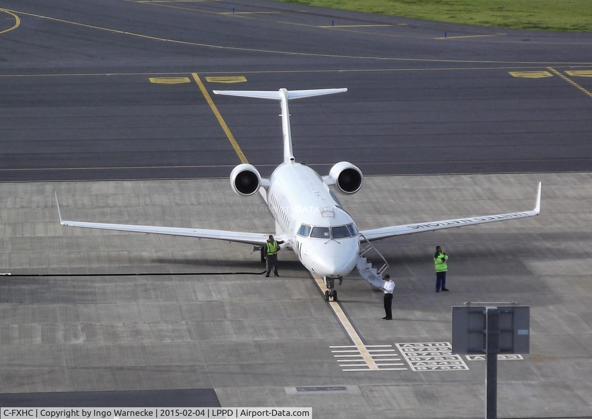 C-FXHC, 1999 Canadair CRJ-200ER (CL-600-2B19) C/N 7329, Canadair Challenger 850 CRJ-200ER (CL-600-2B19) of the United Nations at Ponta Delgada Airport, Sao Miguel / Azores