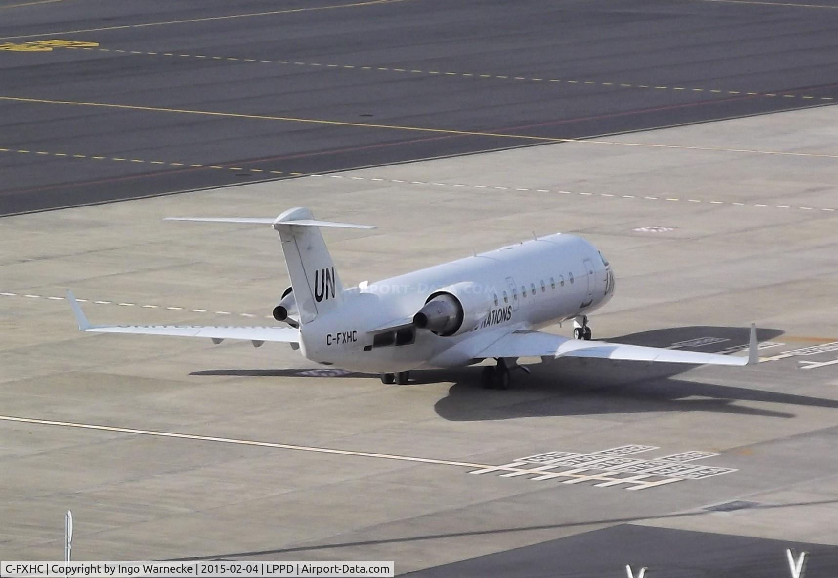 C-FXHC, 1999 Canadair CRJ-200ER (CL-600-2B19) C/N 7329, Canadair Challenger 850 CRJ-200ER (CL-600-2B19) of the United Nations at Ponta Delgada Airport, Sao Miguel / Azores