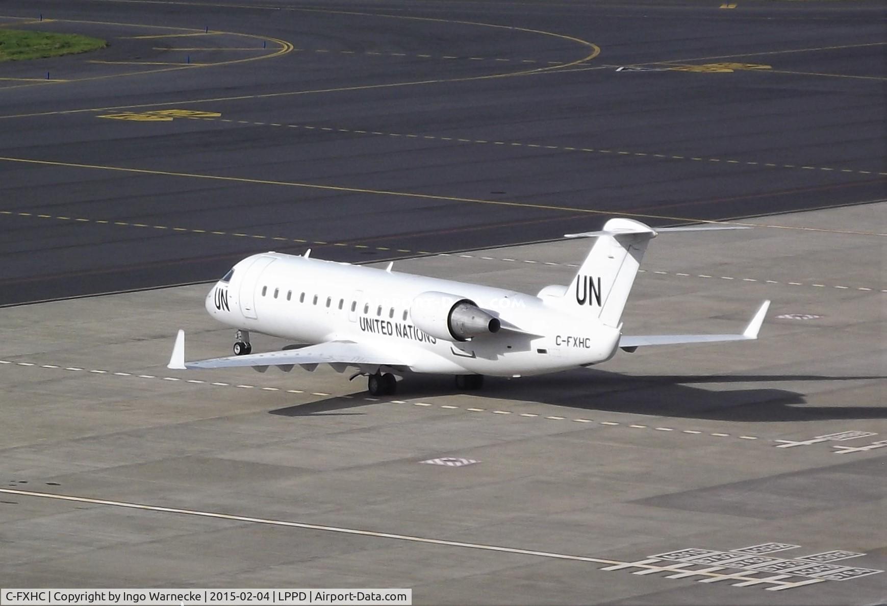 C-FXHC, 1999 Canadair CRJ-200ER (CL-600-2B19) C/N 7329, Canadair Challenger 850 CRJ-200ER (CL-600-2B19) of the United Nations at Ponta Delgada Airport, Sao Miguel / Azores